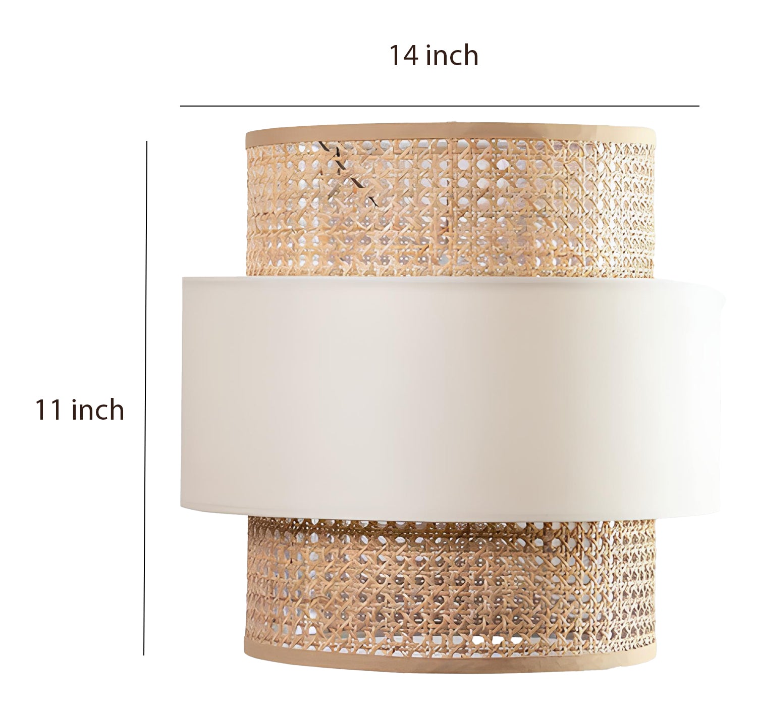 Bamboo Hanging lamp for Living Room | Rattan Pendant light | Cane ceiling light - Agata - Akway Lighting > Pendant Lights (Im