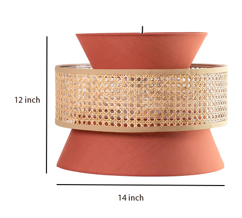 Bamboo Hanging lamp for Living Room | Rattan Pendant light | Cane ceiling light -Aiden by Akway - Image 10