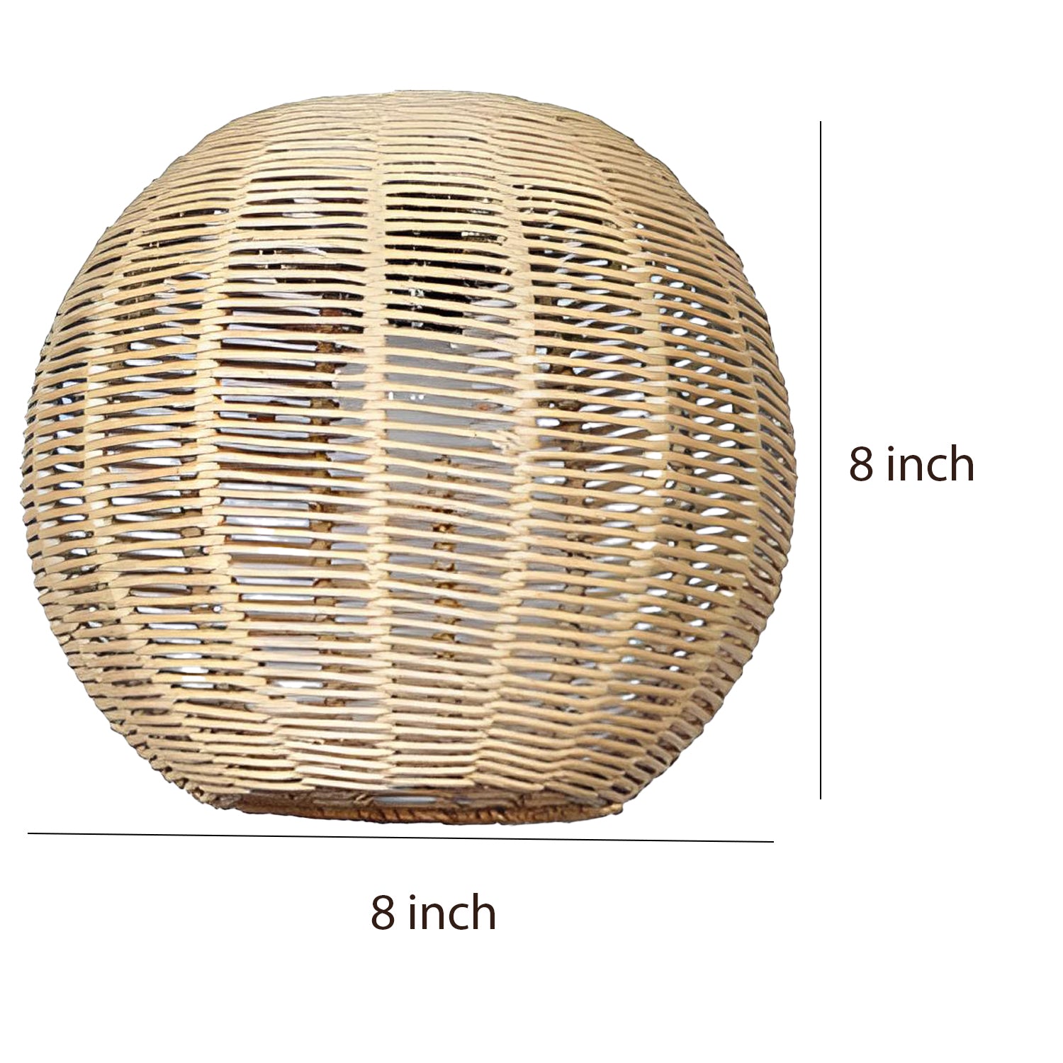 Bamboo Hanging lamp for Living Room | Rattan Pendant light | Cane ceiling light - Alarice - Akway Home > Pendant Lights (Imag
