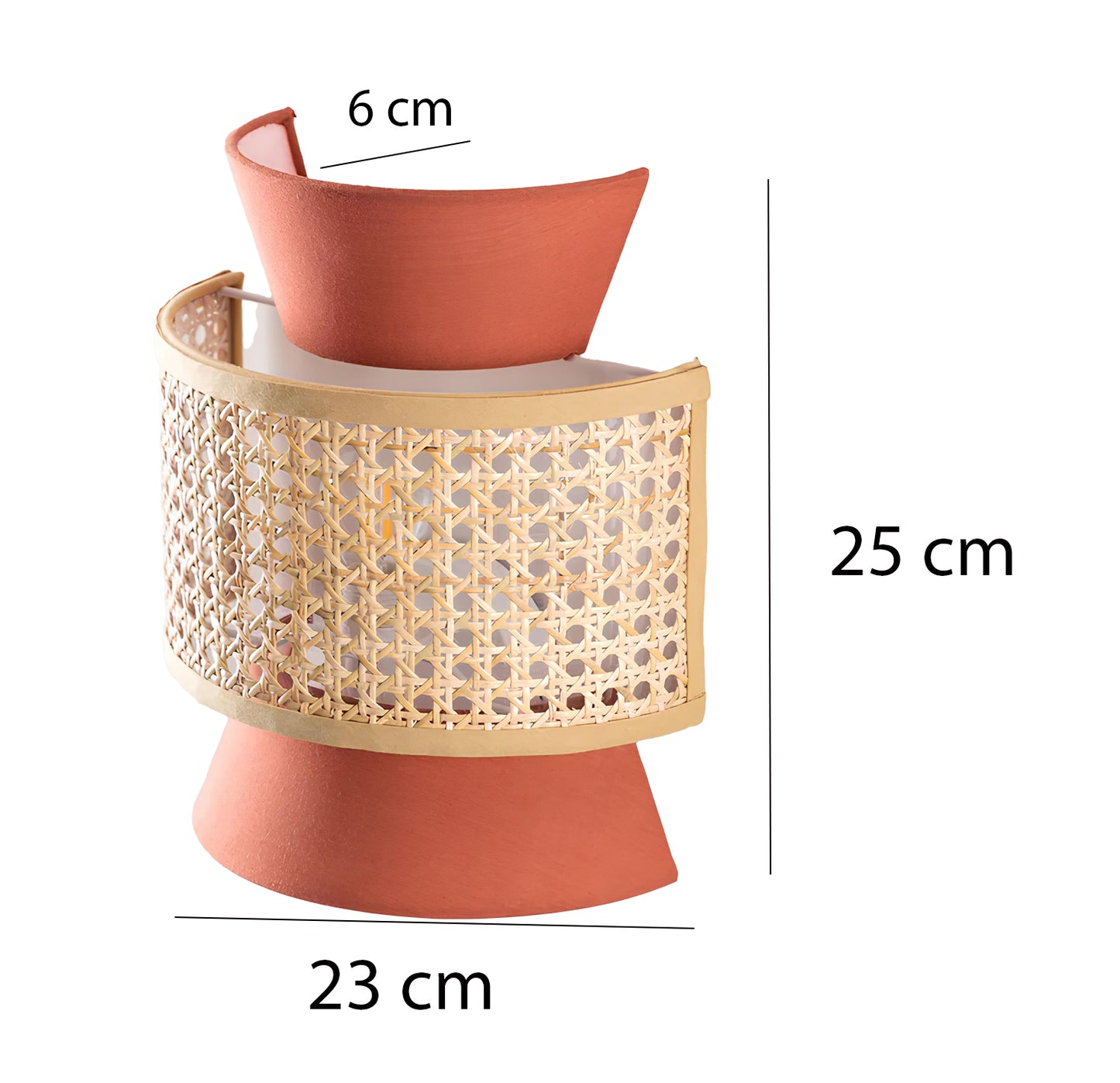 Bamboo Wall lamp for Living Room | Rattan Pendant light |Cane Webbing Wall Lamps-Aleksandra - Akway Lighting > Wall Lamps & S