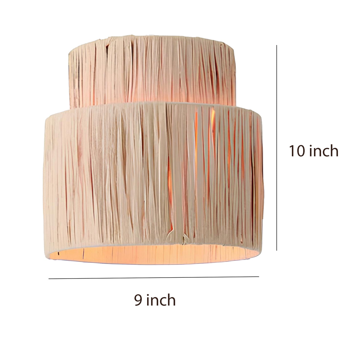 Bamboo Hanging lamp for Living Room | Rattan Pendant light | Cane ceiling light - Anaisha
