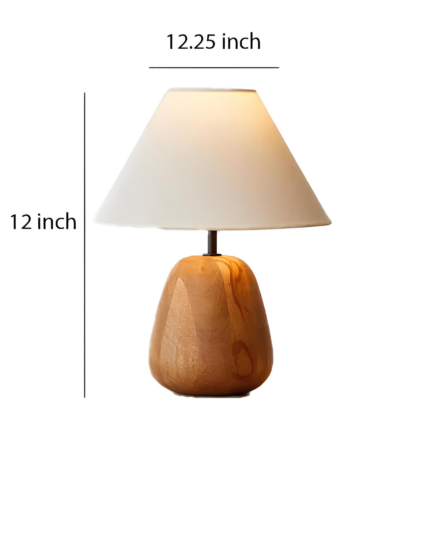 Rattan Table lamp for Living room | Bamboo Bedside table lamp | Cane Table lamp - Anaisha - Akway Uncategorized (Image 10)