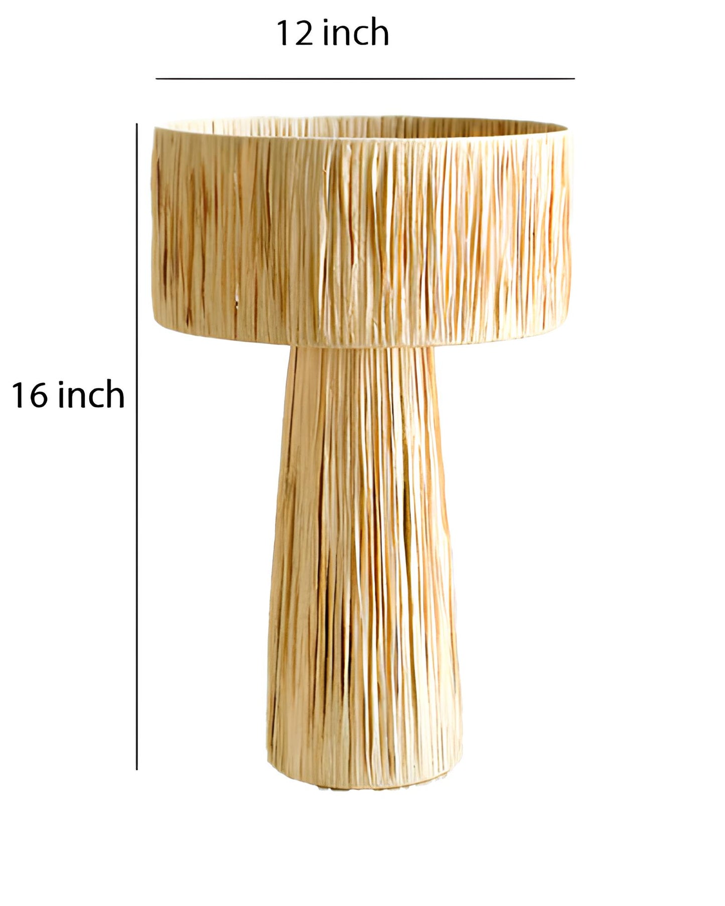 Rattan Table lamp for Living room | Bamboo Bedside table lamp | Cane Table lamp -Anaka - Akway Uncategorized (Image 8)