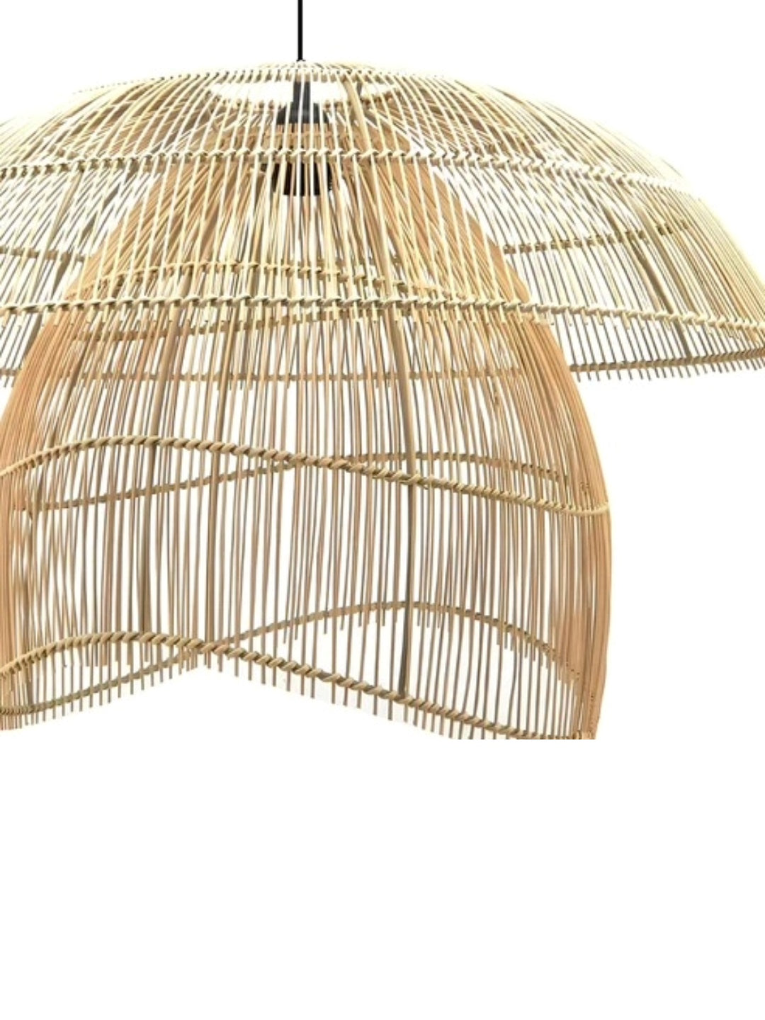 Bamboo Hanging lamp for Living Room | Rattan Pendant light | Cane ceiling light - Anala - Akway Uncategorized (Image 5)