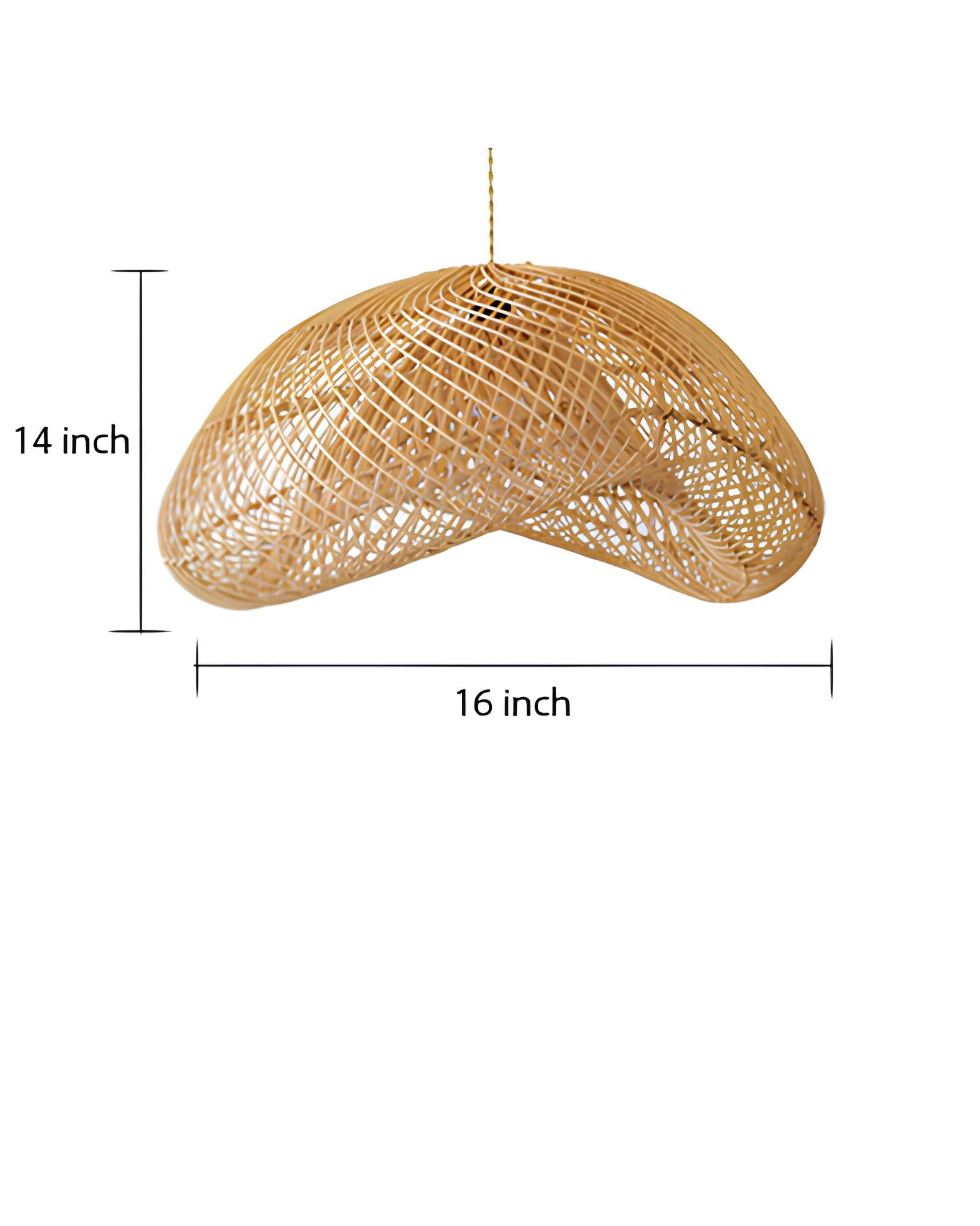 Bamboo Hanging lamp for Living Room | Rattan Pendant light | Cane ceiling light - Anang - Akway Uncategorized (Image 13)