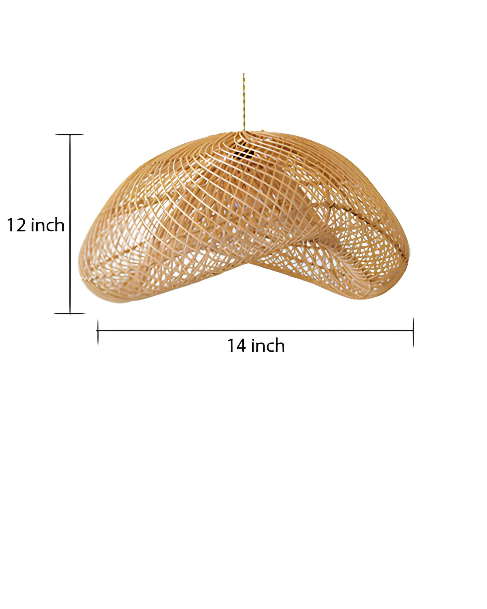 Bamboo Hanging lamp for Living Room | Rattan Pendant light | Cane ceiling light - Anang - Akway Uncategorized (Image 12)