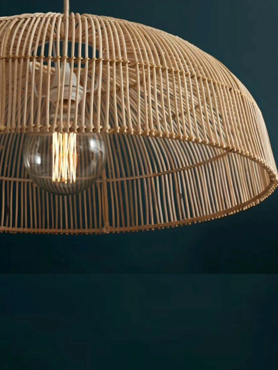Bamboo Pendant Light for Living Room 16 Inch - Anbu by Akway