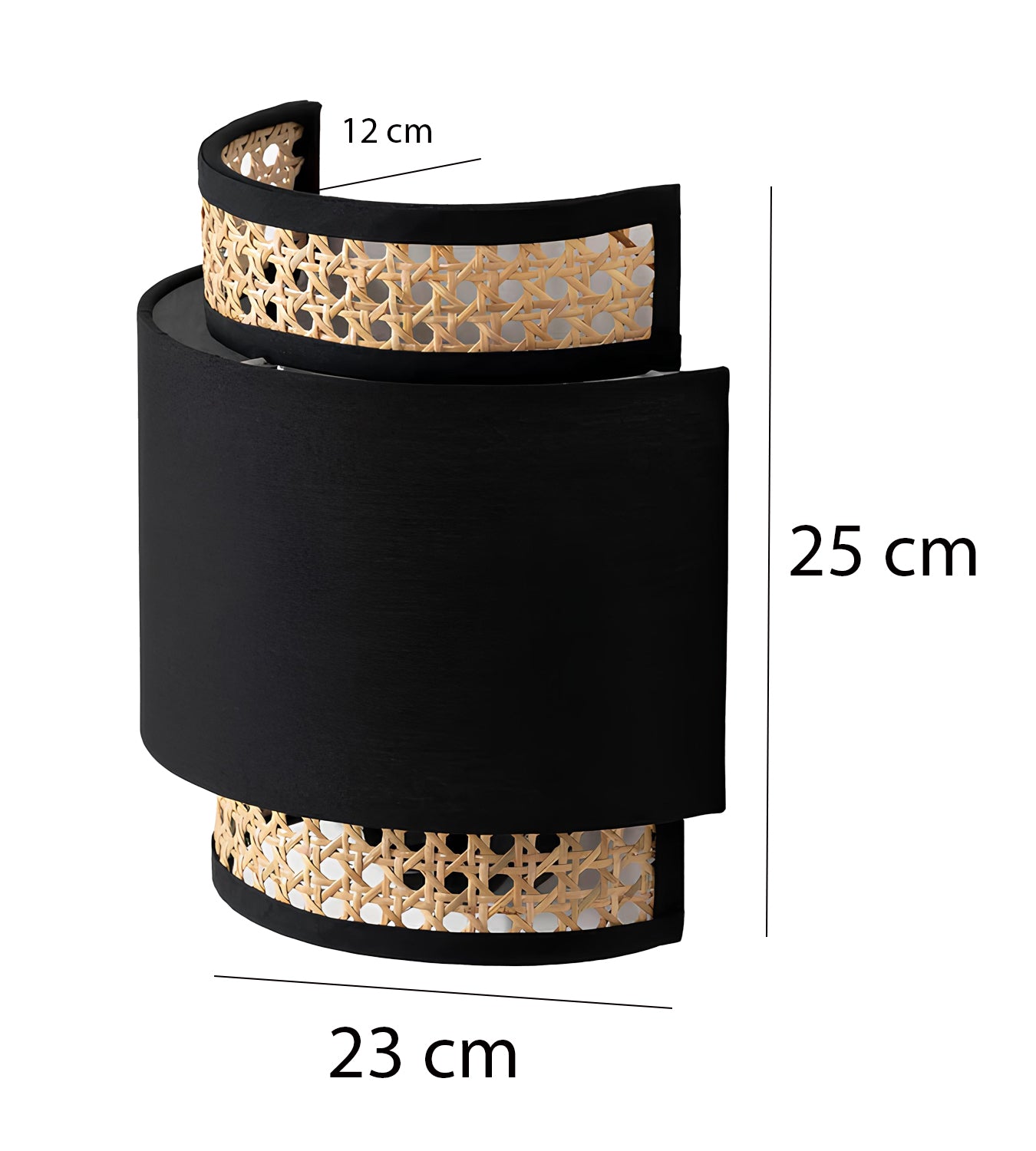 Bamboo Wall lamp for Living Room | Rattan Pendant light |Cane Webbing Wall Lamps-Aruna - Akway Lighting > Wall Lamps & Sconce