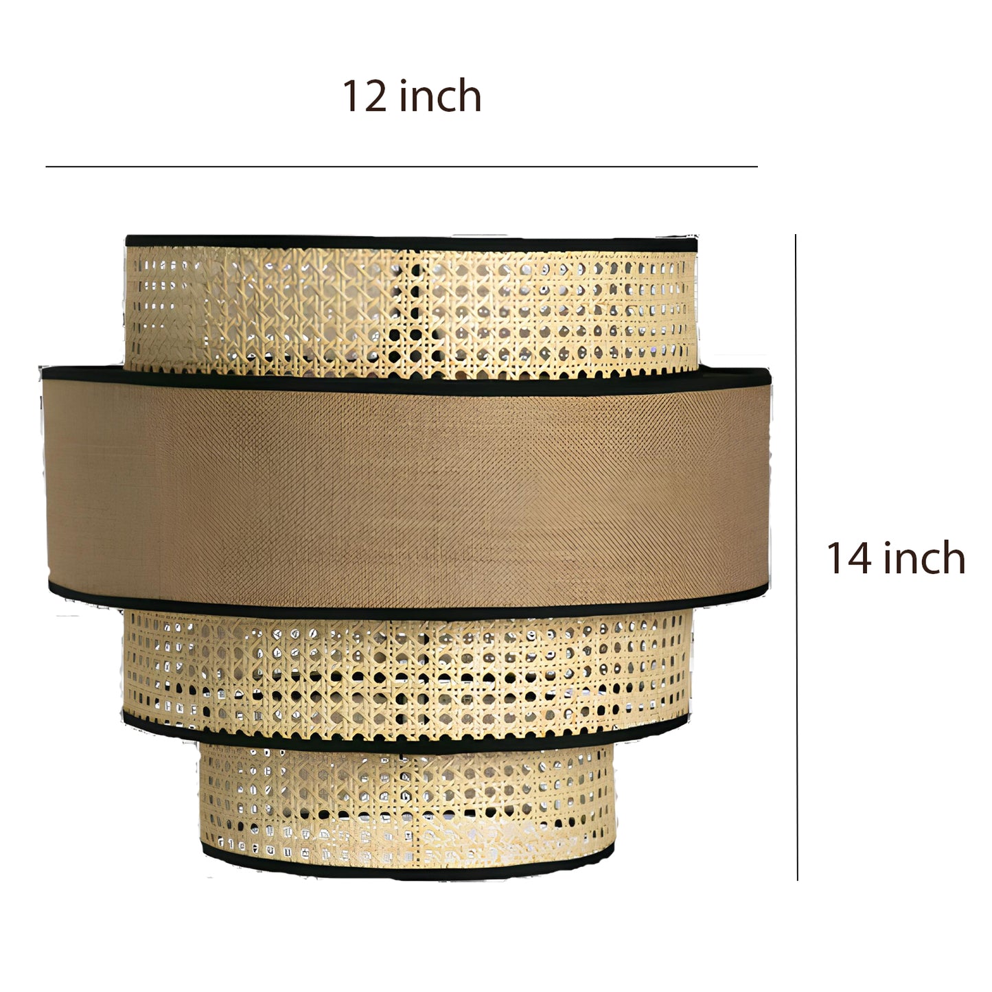 Bamboo Hanging lamp for Living Room | Rattan Pendant light | Cane ceiling light - Aryaman - Akway Uncategorized (Image 6)