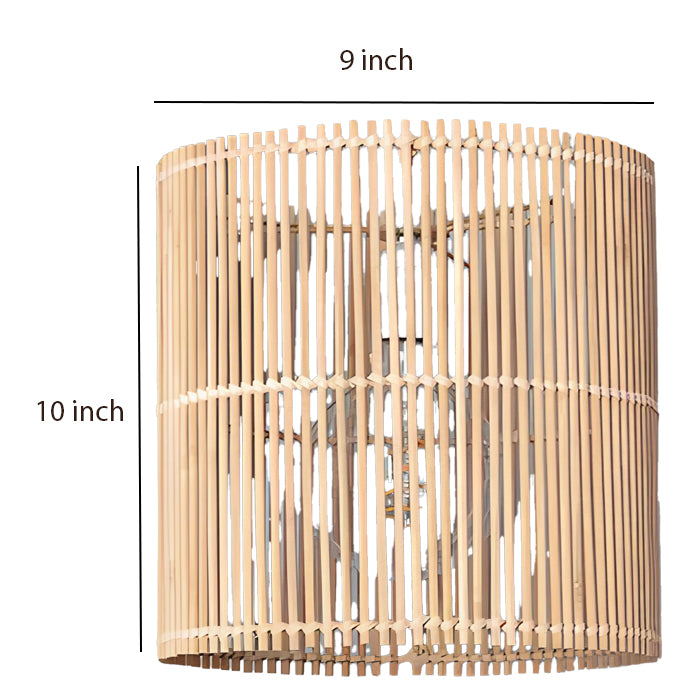Bamboo Hanging lamp for Living Room | Rattan Pendant light | Cane ceiling light -Avital - Akway Lighting > Pendant Lights (Im