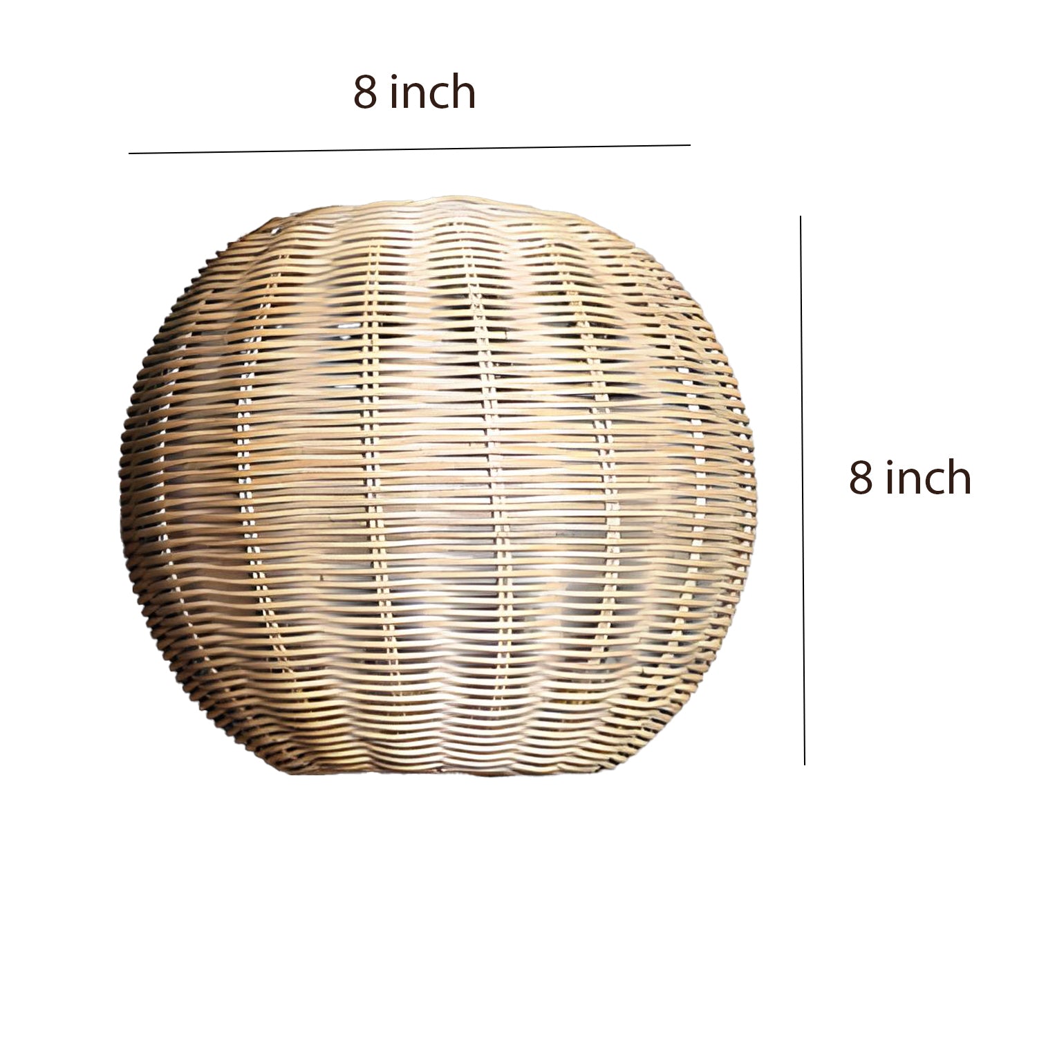 Bamboo Hanging lamp for Living Room | Rattan Pendant light | Cane ceiling light - Avril - Akway Home > Pendant Lights (Image
