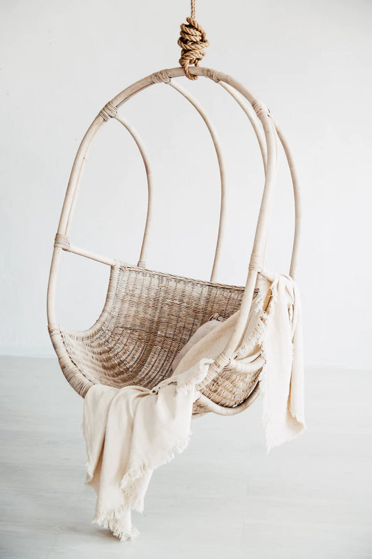 Bamboo Swing Chairs for Outdoor | Cane swing chairs - Ishana - Akway