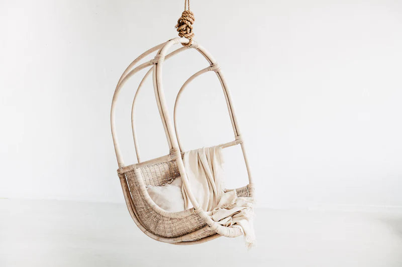 Bamboo Swing Chairs for Outdoor | Cane swing chairs - Ishana - Akway