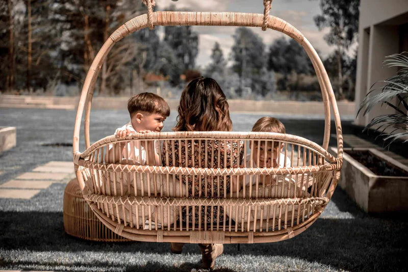 Bamboo Swing Chairs for Outdoor | Cane swing chairs - Ananya - Akway