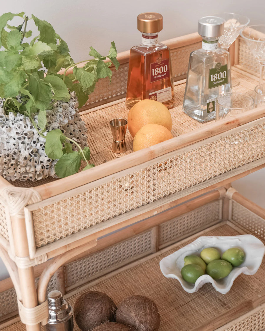 Rattan Bedside Table | Cane Side table | Bamboo table - Asmee - Akway Uncategorized (Image 3)