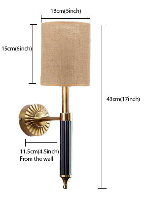 Jute Wall Lamp For Living Room | Jute Wall Light - Ojasvi - Akway Lighting > Wall Lamps & Sconces (Image 3)