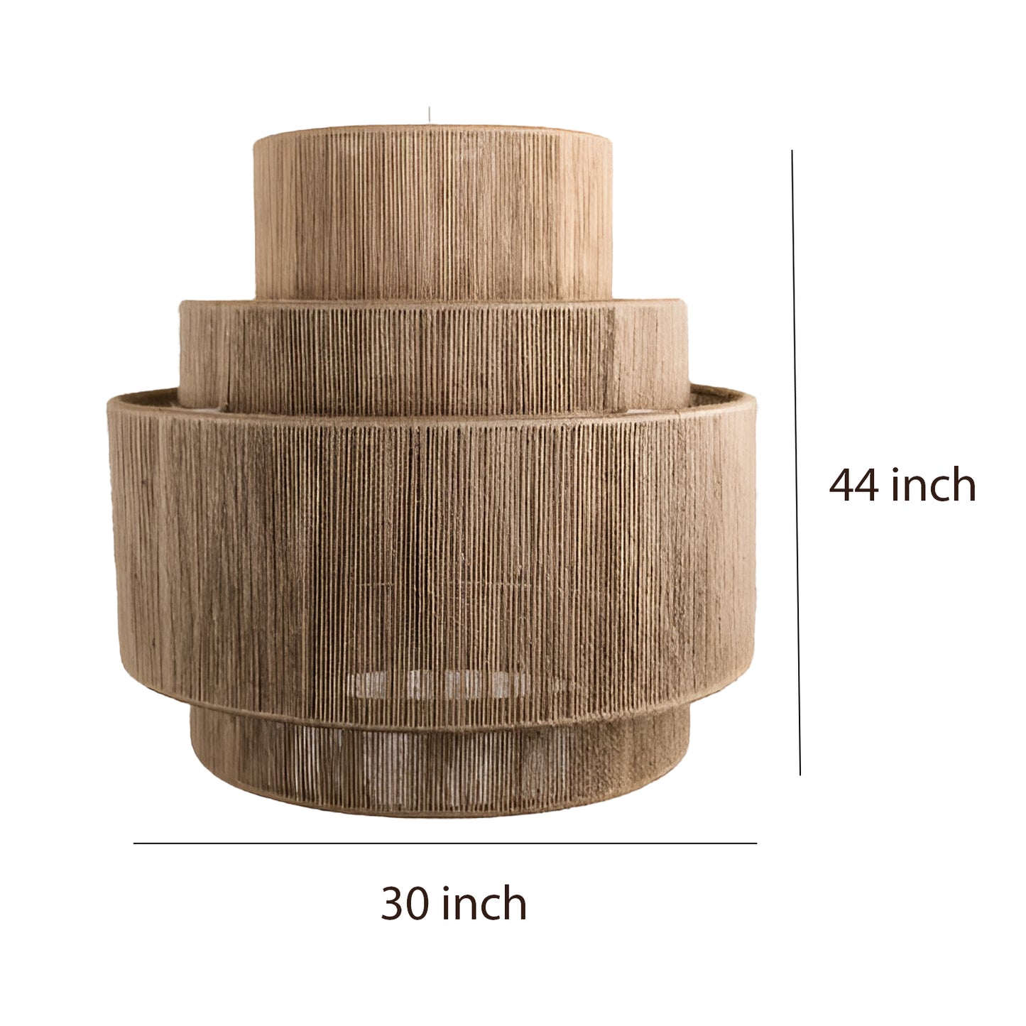 Bamboo Hanging lamp for Living Room | Rattan Pendant light | Cane ceiling light - Eenakshi