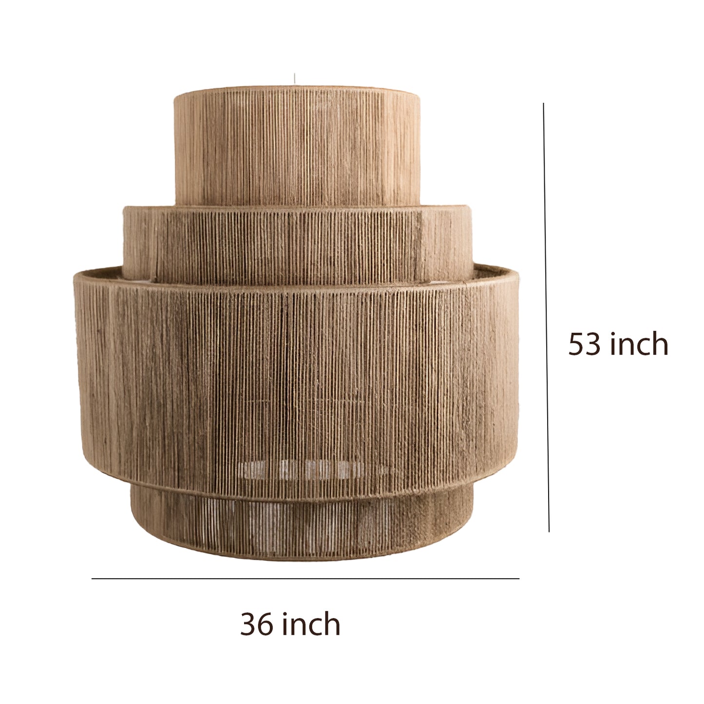 Bamboo Hanging lamp for Living Room | Rattan Pendant light | Cane ceiling light - Eenakshi