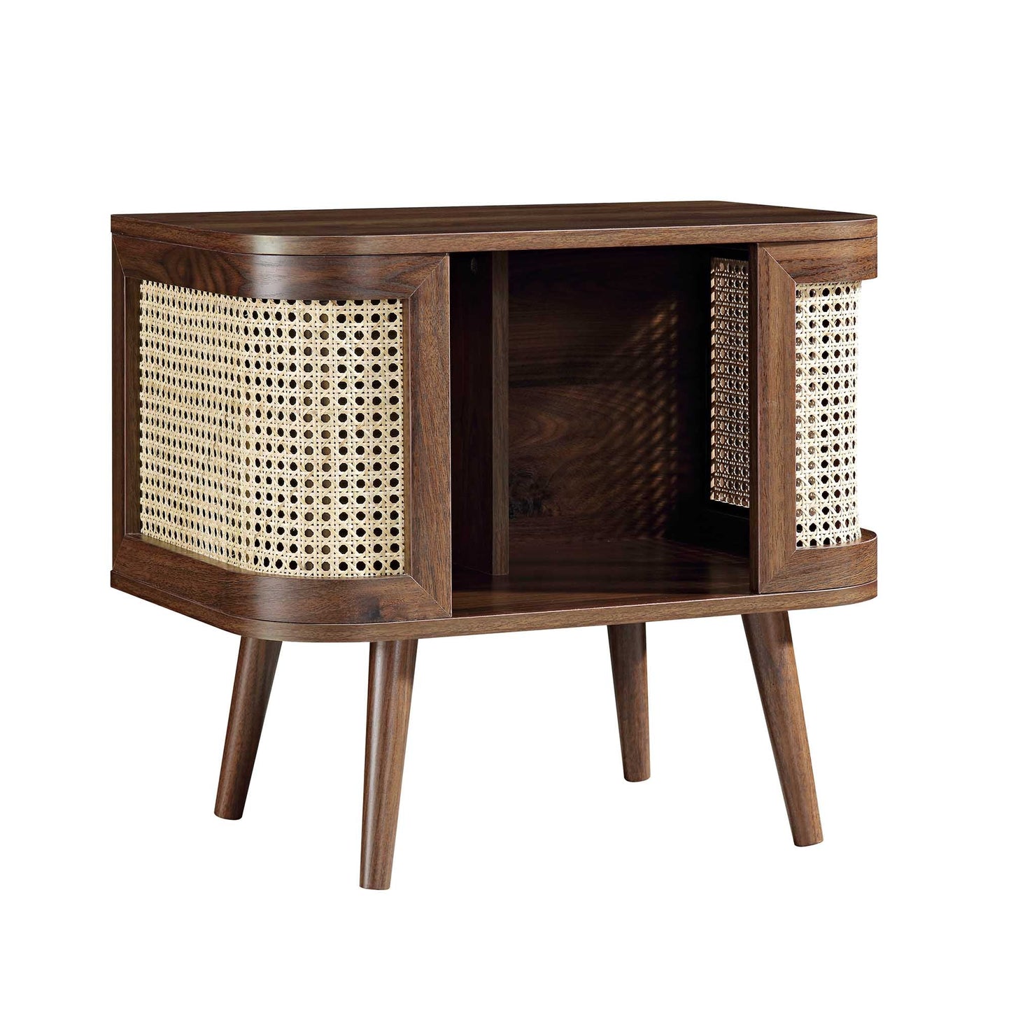 Mango Wooden Bedside Table | Modern Rattan Bedside Table - Firella - Akway Uncategorized (Image 5)