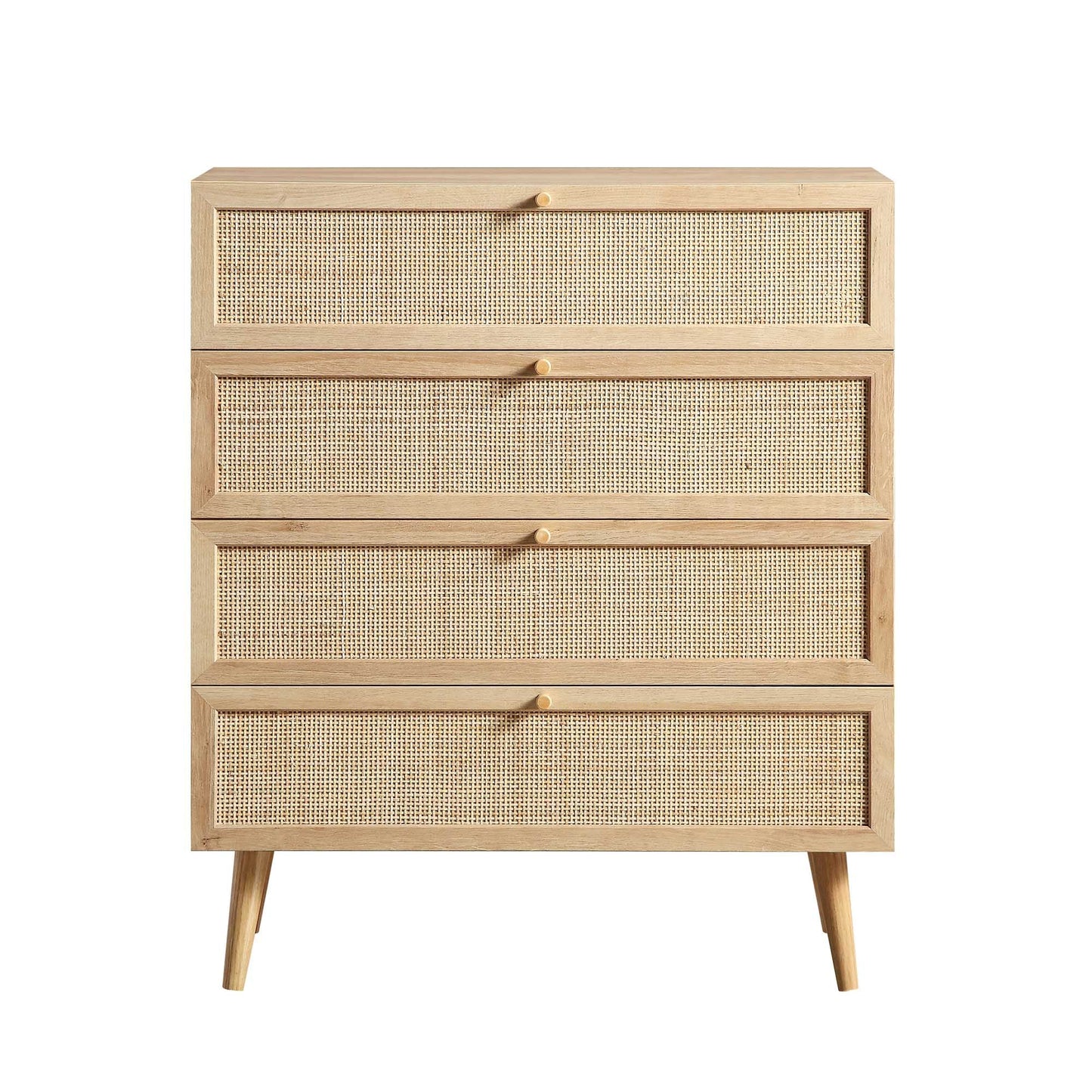 Mango Wooden Tall Chest | Modern Wooden Rattan Tall Chest - Rissaa - Akway Uncategorized (Image 7)