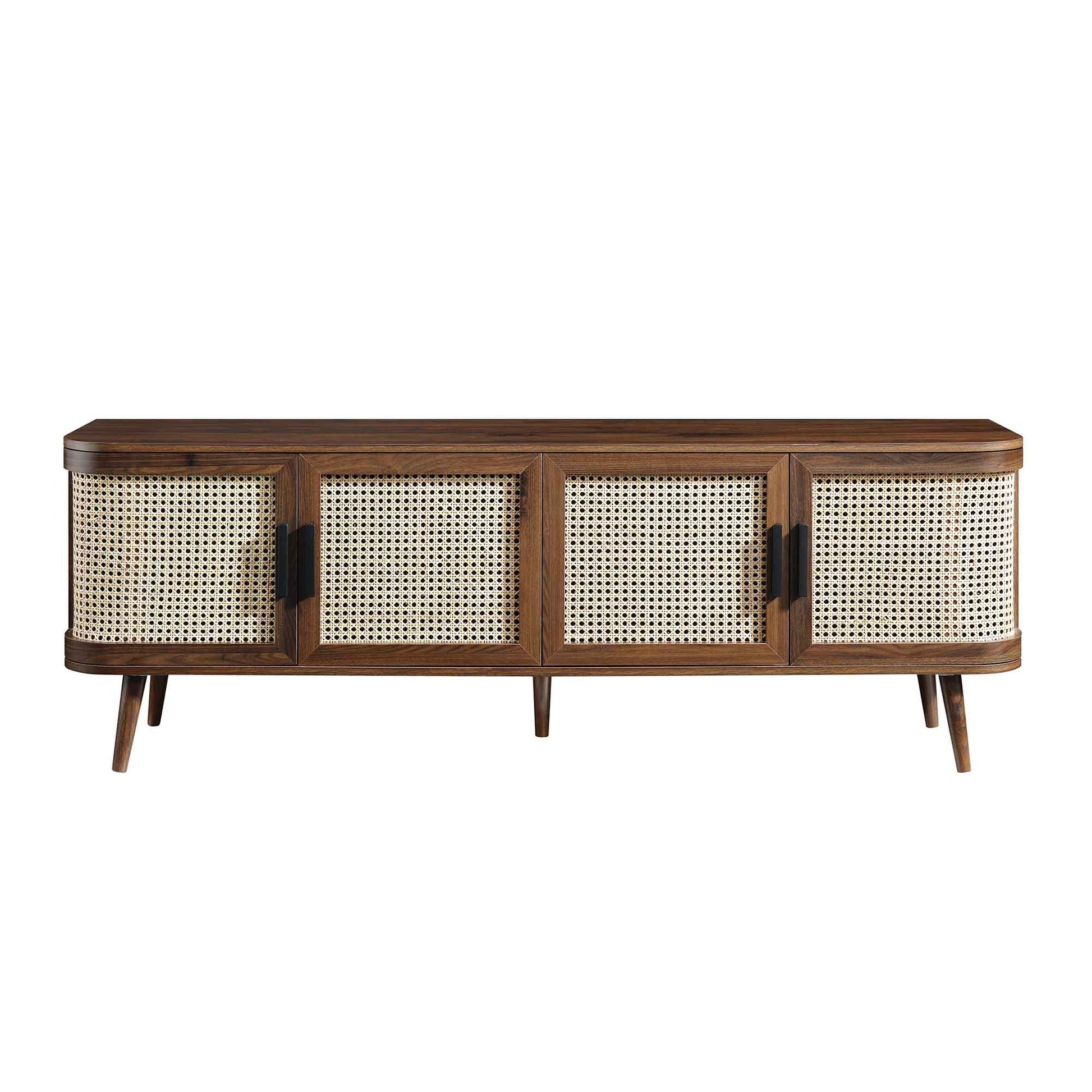 Rattan Wooden Console Table | Modern Rattan TV Unit - Elayaa - Akway Uncategorized (Image 6)