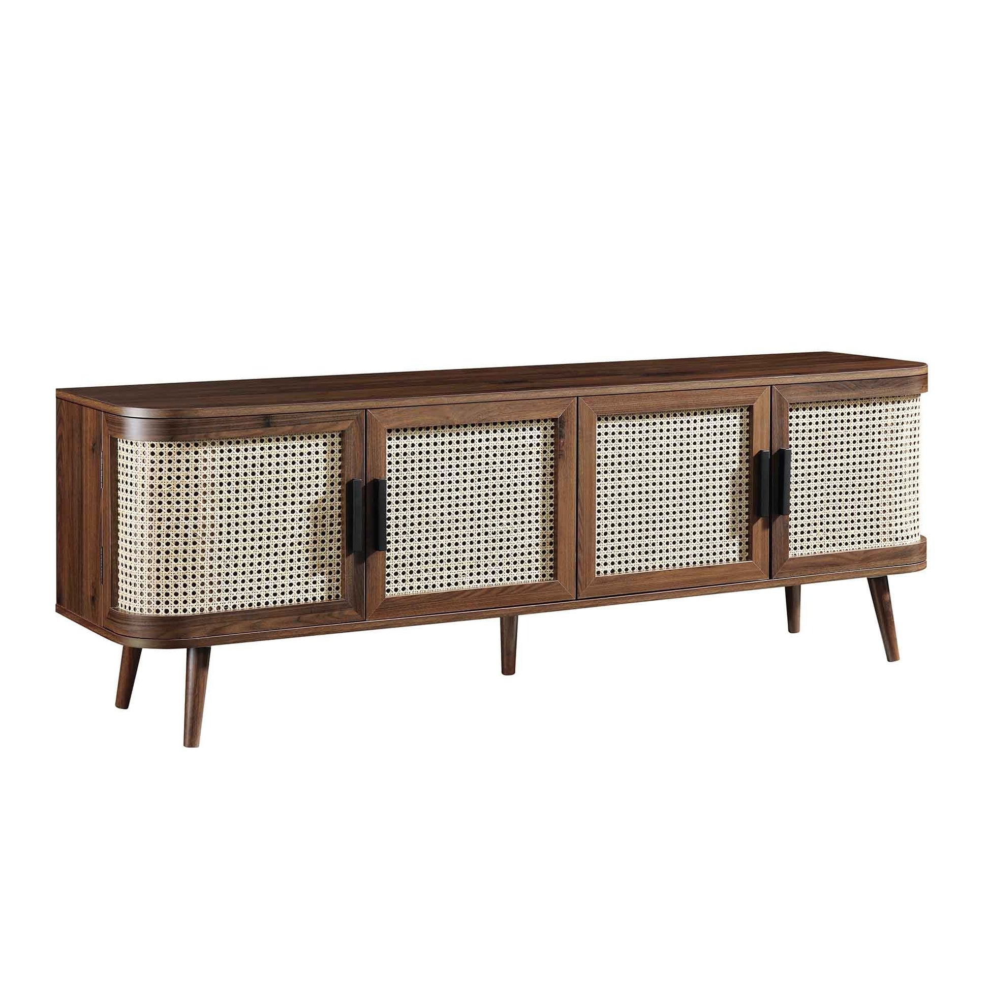 Rattan Wooden Console Table | Modern Rattan TV Unit - Elayaa - Akway Uncategorized (Image 5)