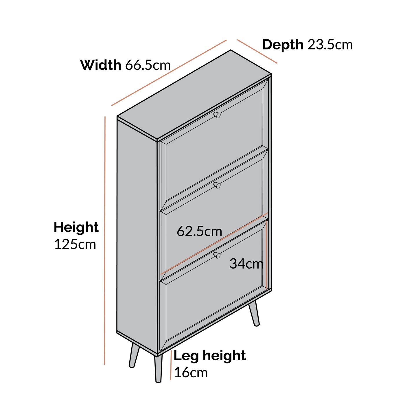Mango Wooden Shoe Cabinet | Rattan Shoe Cabinet - Feroza - Akway Uncategorized (Image 7)