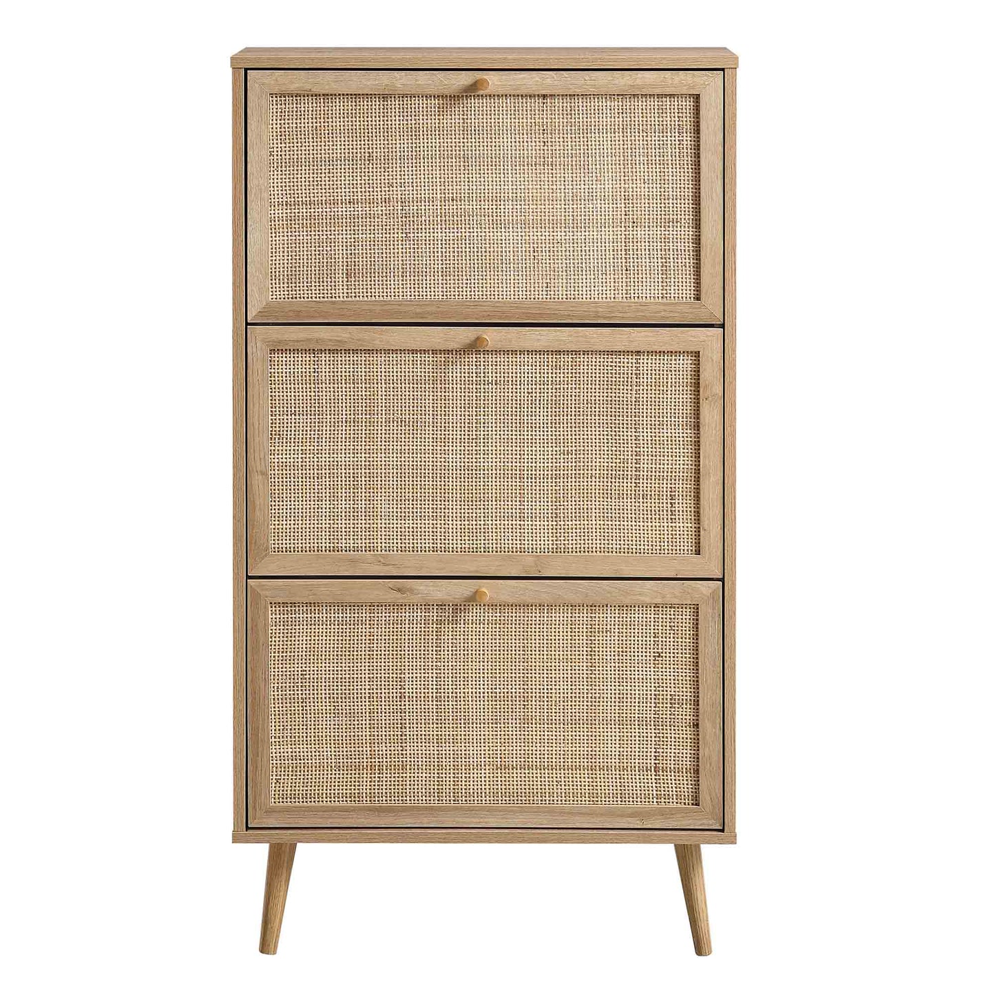 Mango Wooden Shoe Cabinet | Rattan Shoe Cabinet - Feroza - Akway Uncategorized (Image 8)