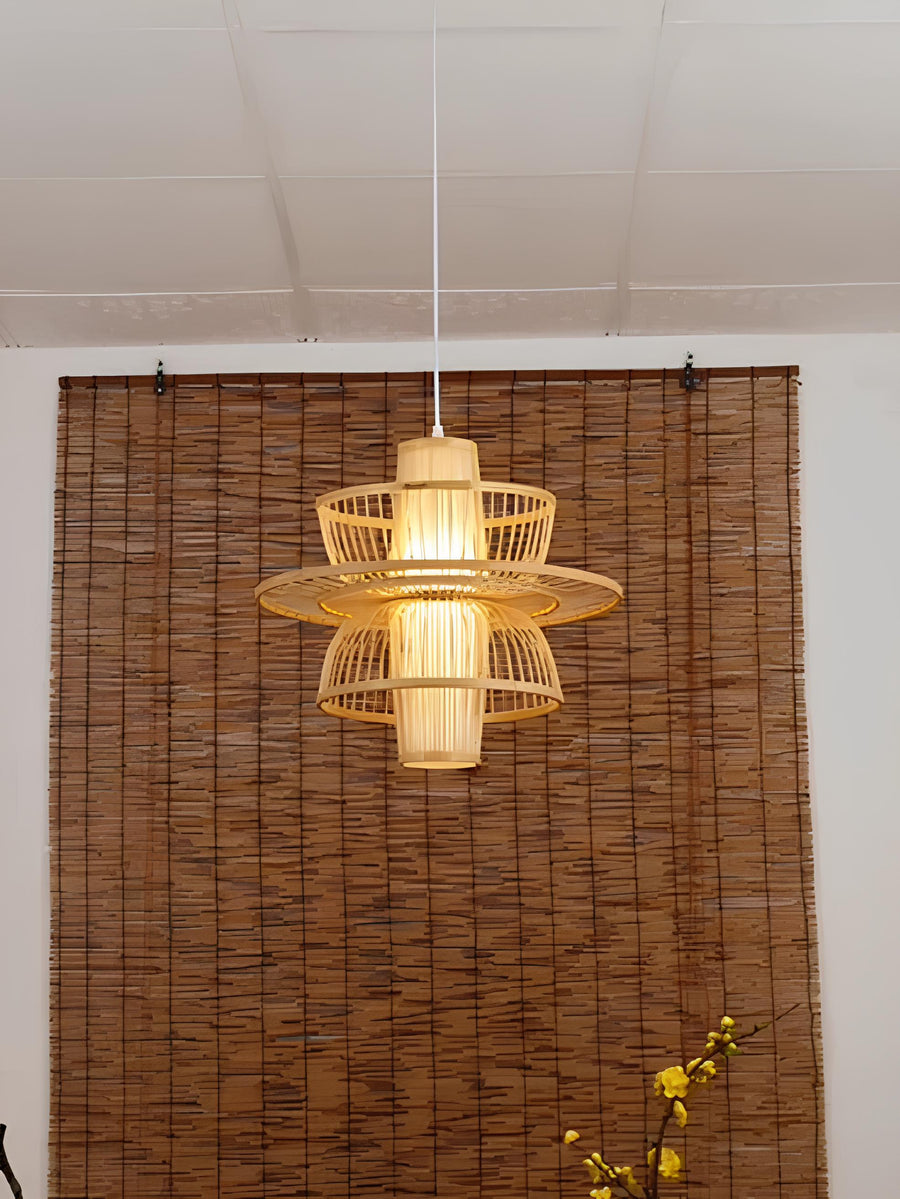 Wicker Pendant Light for Living Room - Sey by Akway