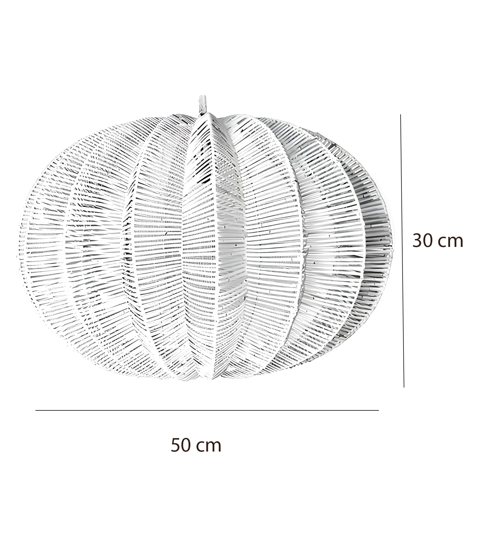 Bamboo Hanging lamp for Living Room | Rattan Pendant light | Cane ceiling light - Hem - Akway Uncategorized (Image 6)