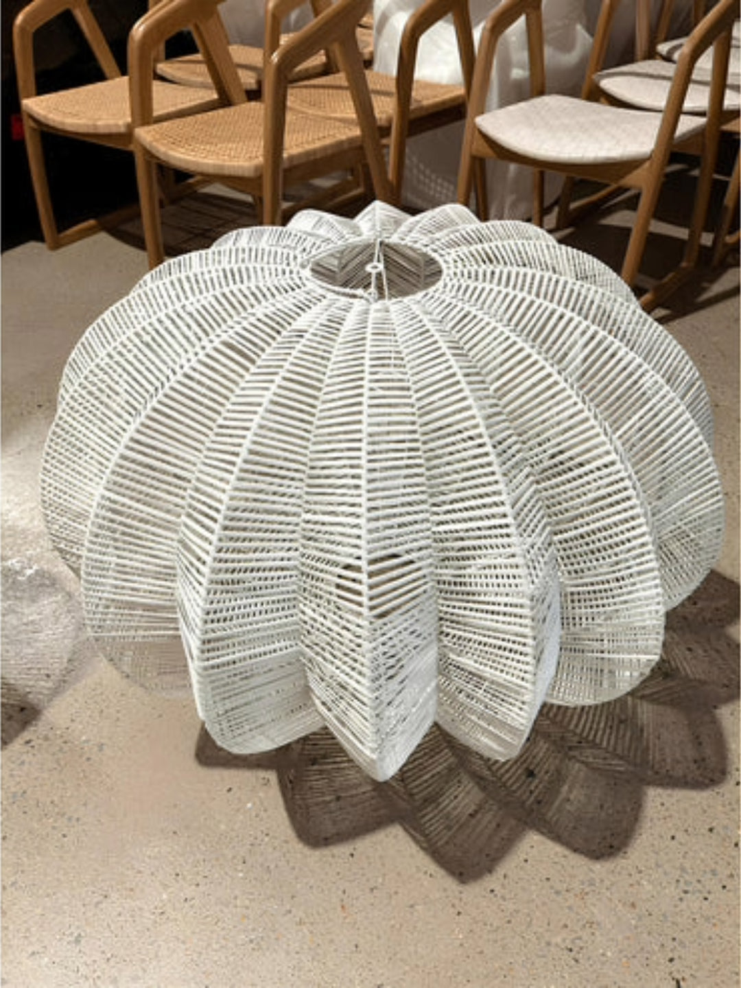 Bamboo Hanging lamp for Living Room | Rattan Pendant light | Cane ceiling light - Hem - Akway Uncategorized (Image 4)