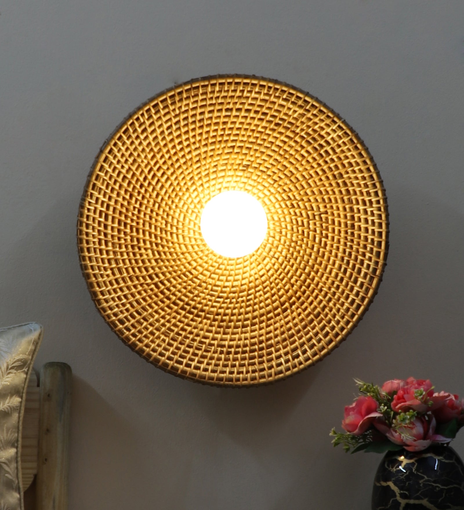 Modern Wall Lamp For Living Room | Art Deco Wall Light - Rittya - Akway Lighting > Wall Lamps (Image 4)