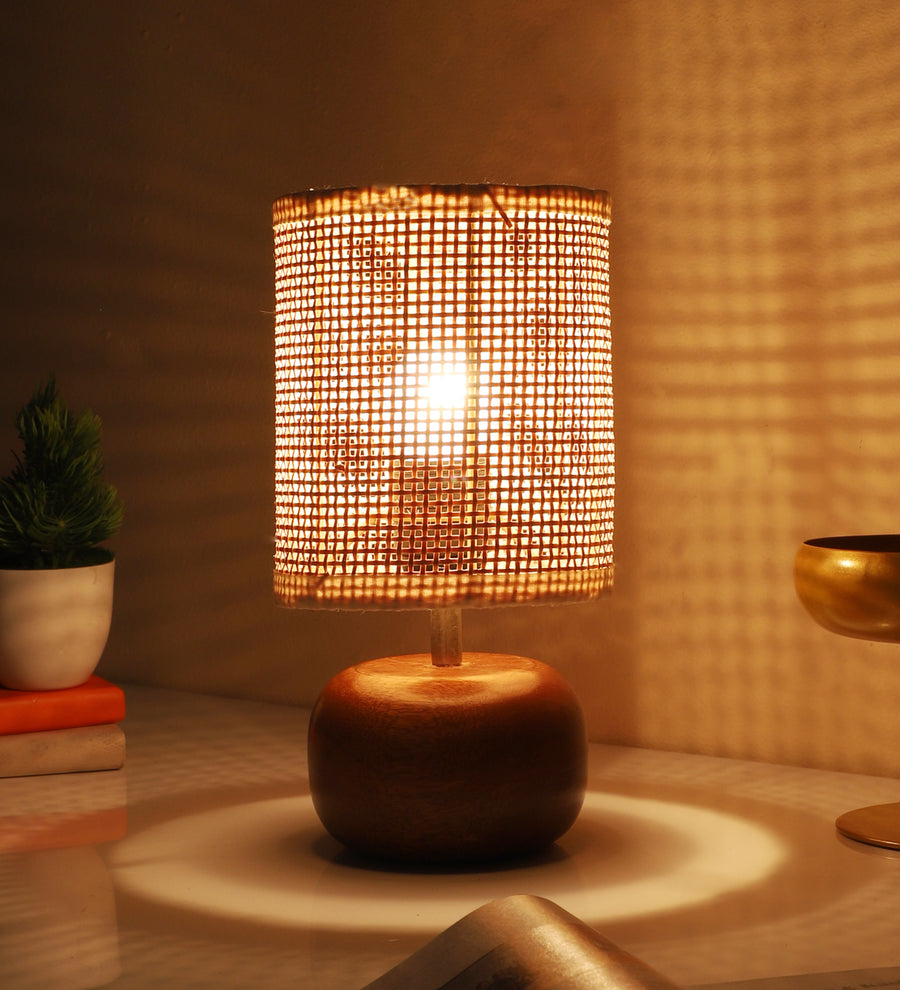 Handwoven Rattan Table Lamp for Cozy Home Décor - Guinevere by Akway