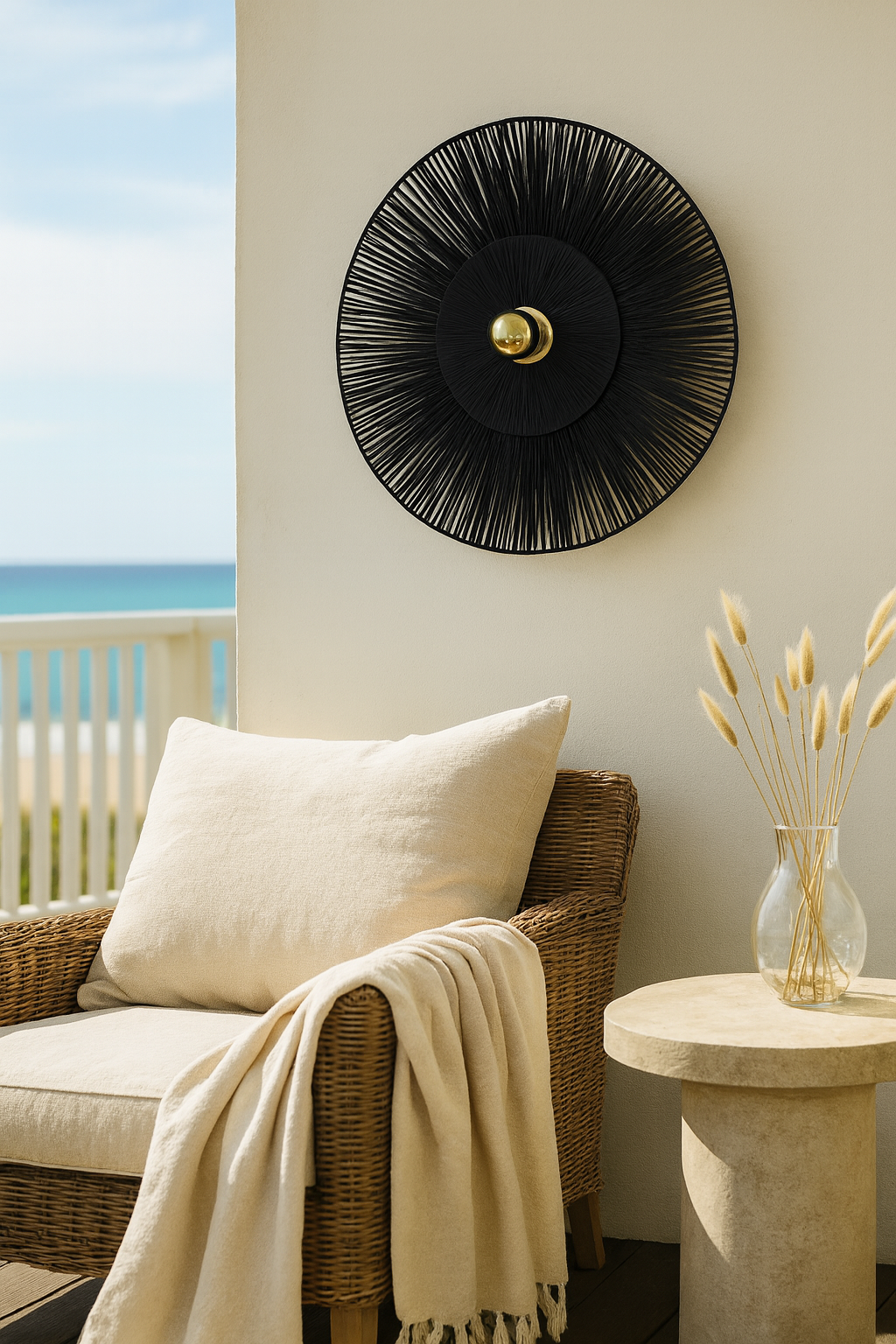 Bamboo Wall lamps For Living Room | Rattan Wall scones | Wicker Wall Lamps | Cane Wall Scones - Ishita