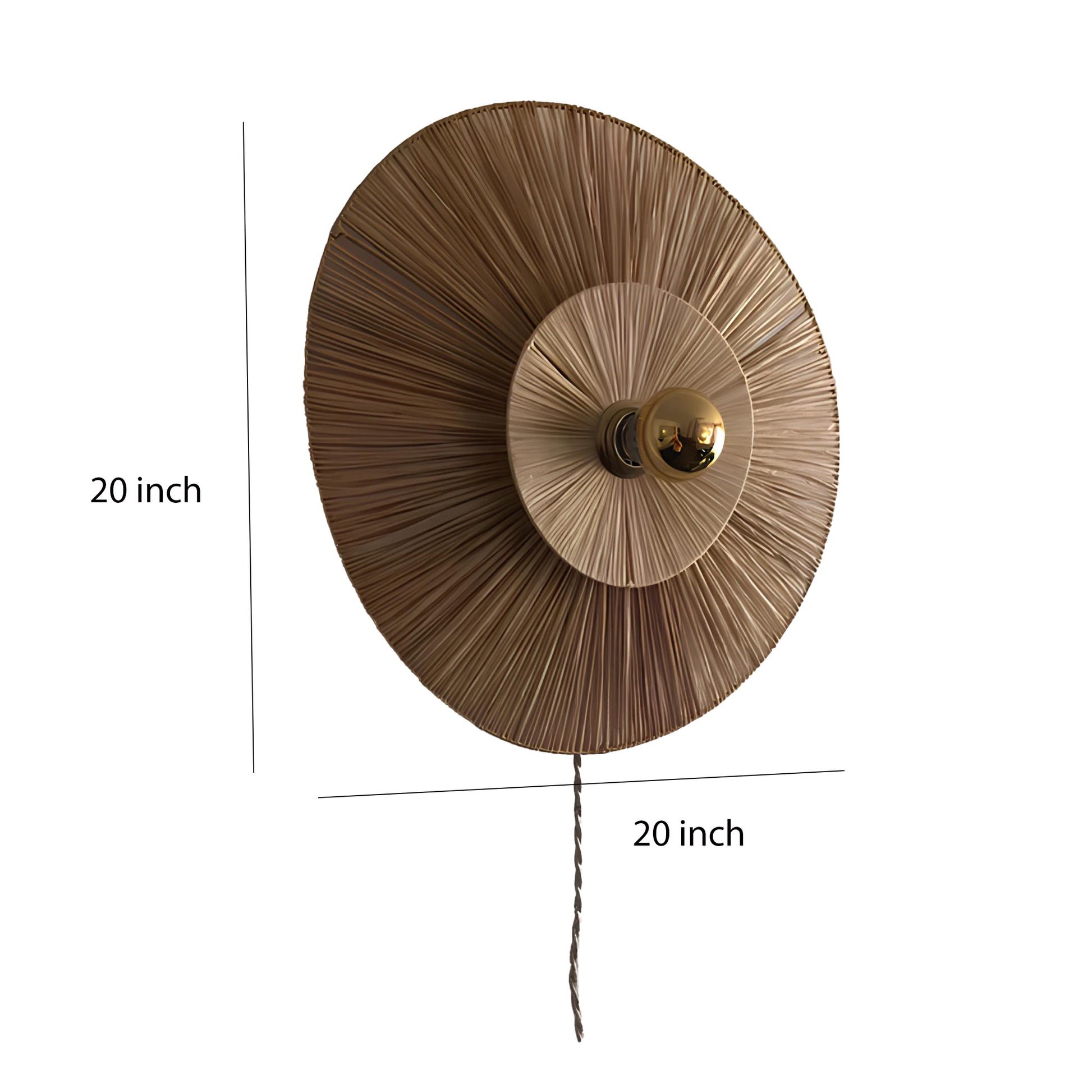 Bamboo Wall lamps For Living Room | Rattan Wall scones | Wicker Wall Lamps | Cane Wall Scones - Ishana - Akway Lighting > Wal