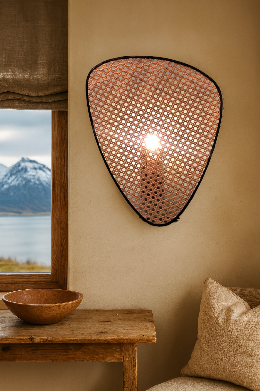 Bamboo Wall lamps For Living Room | Rattan Wall scones | Wicker Wall Lamps | Cane Wall Scones - Jash by Akway - Image 5