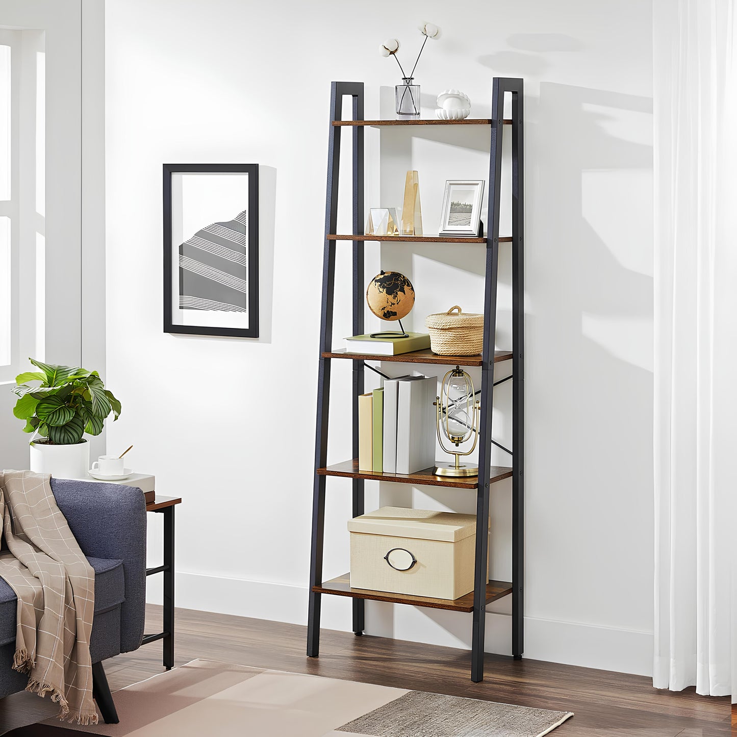 Mango Wooden Ladder | Modern Wooden Ladder - Riyansh - Akway Uncategorized (Image 11)