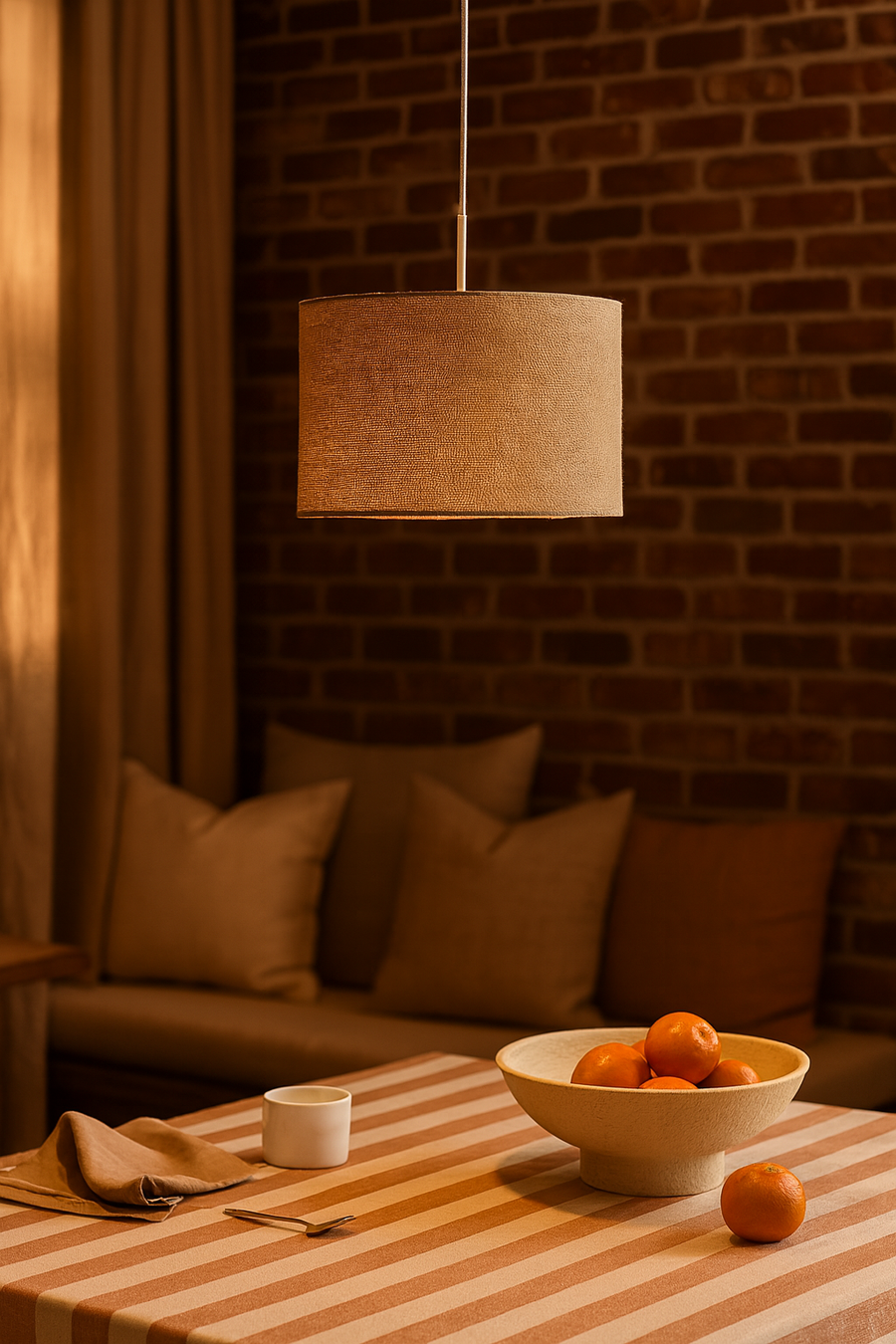 Modern Japandi Hanging Light for Living Room - Larisa by Akway