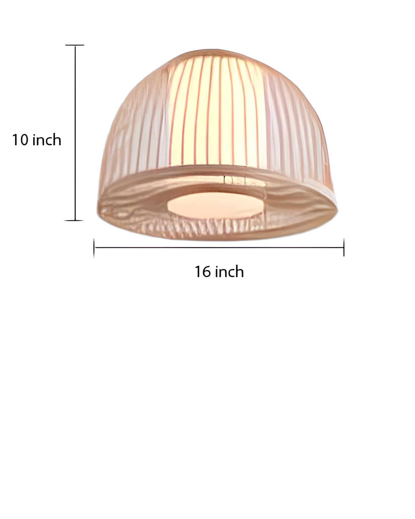 Rattan Hanging lamp for Living Room | Cane Pendant light | Wicker ceiling light - Ley