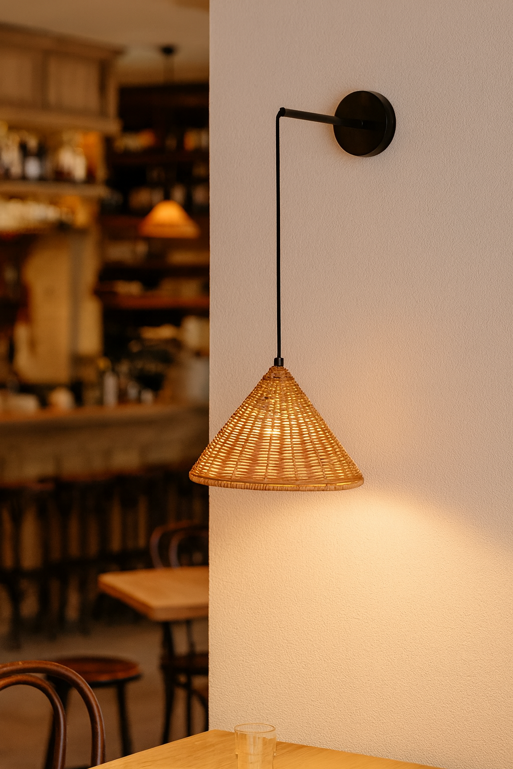 Bamboo Wall lamps For Living Room | Rattan Wall scones | Wicker Wall Lamps | Cane Wall Scones - Mahika by Akway - Image 8