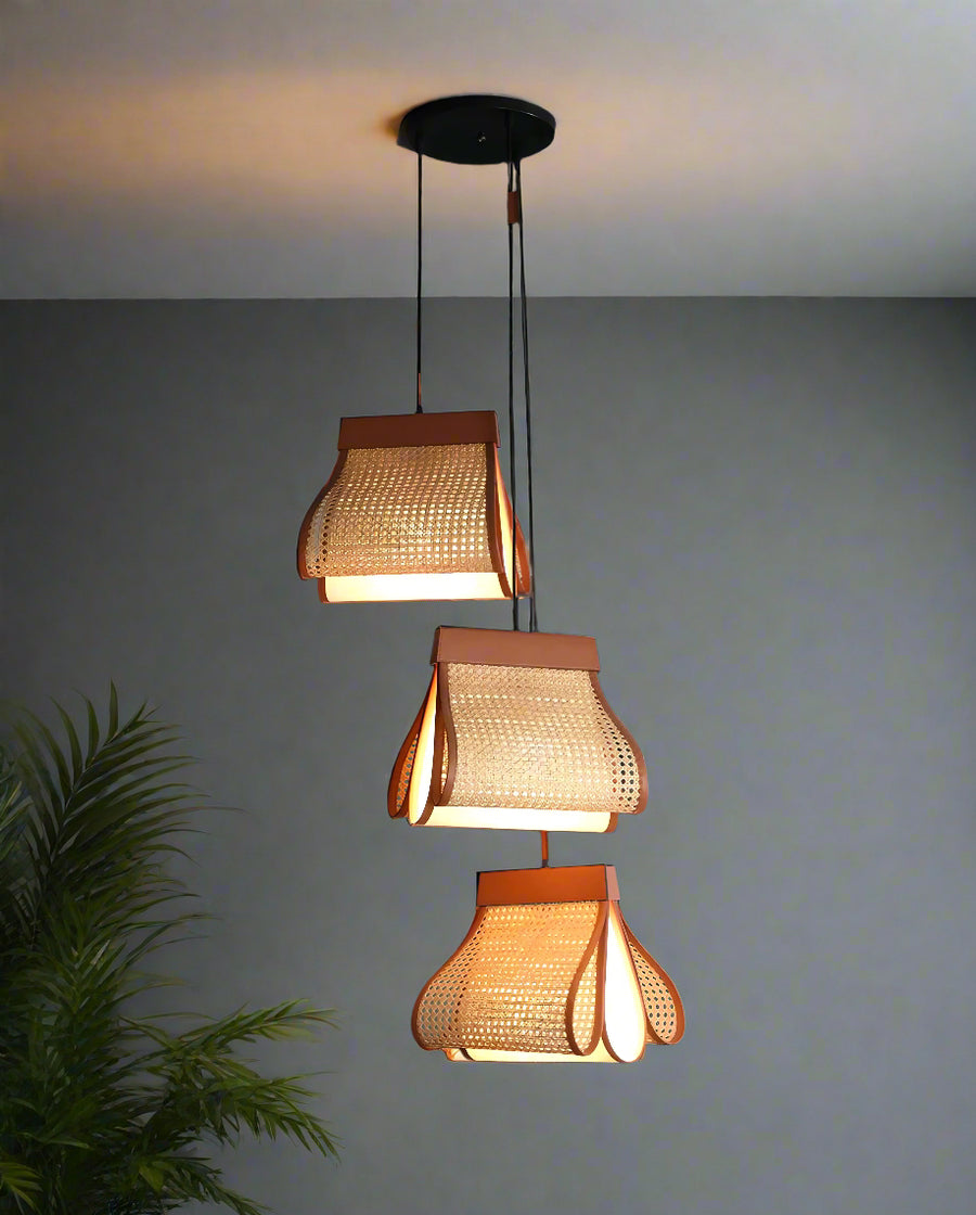 Rattan Pendant Light for Living Room | Hanging Lamp - pixie 2.0 by Akway