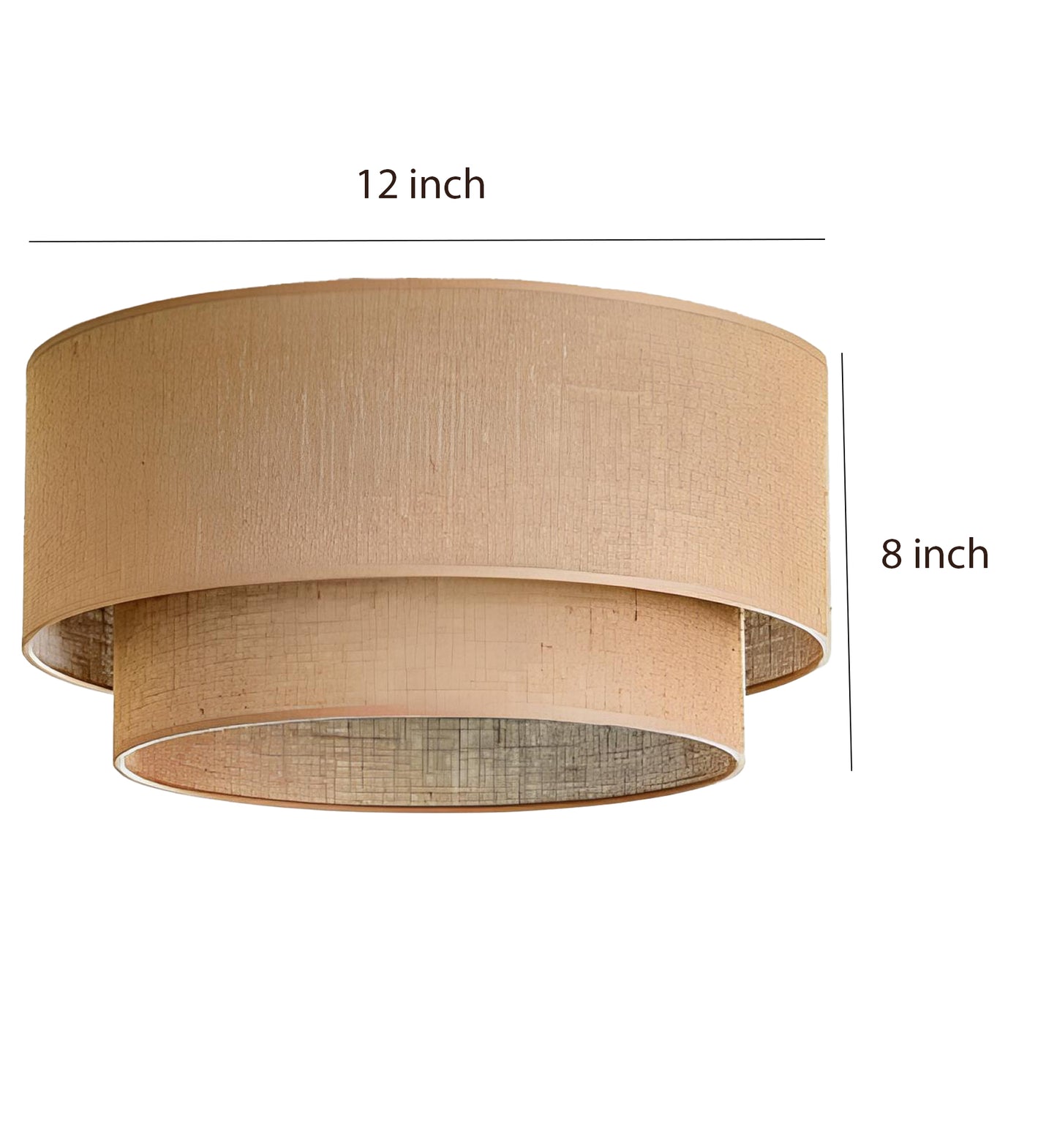 Jute Hanging lamp for Living Room | Jute Pendant light | Jute ceiling light -Tamish - Akway Lighting -> Pendant Lamp (Image 7