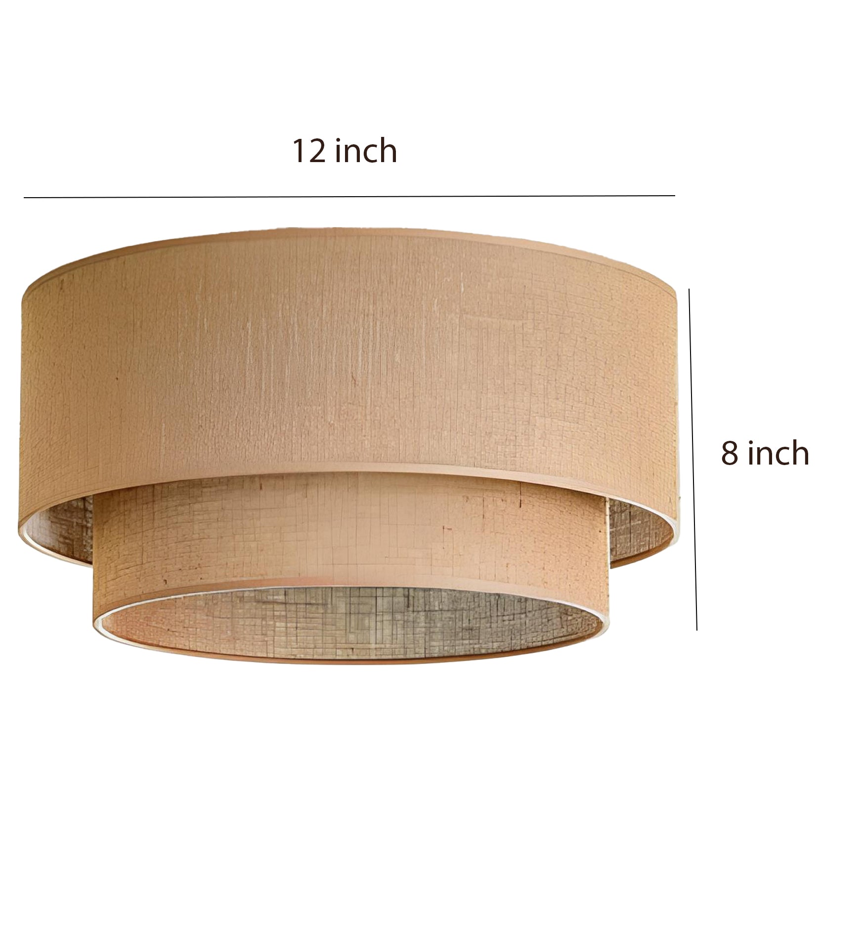 Jute Hanging lamp for Living Room | Jute Pendant light | Jute ceiling light -Tamish - Akway Lighting -> Pendant Lamp (Image 7