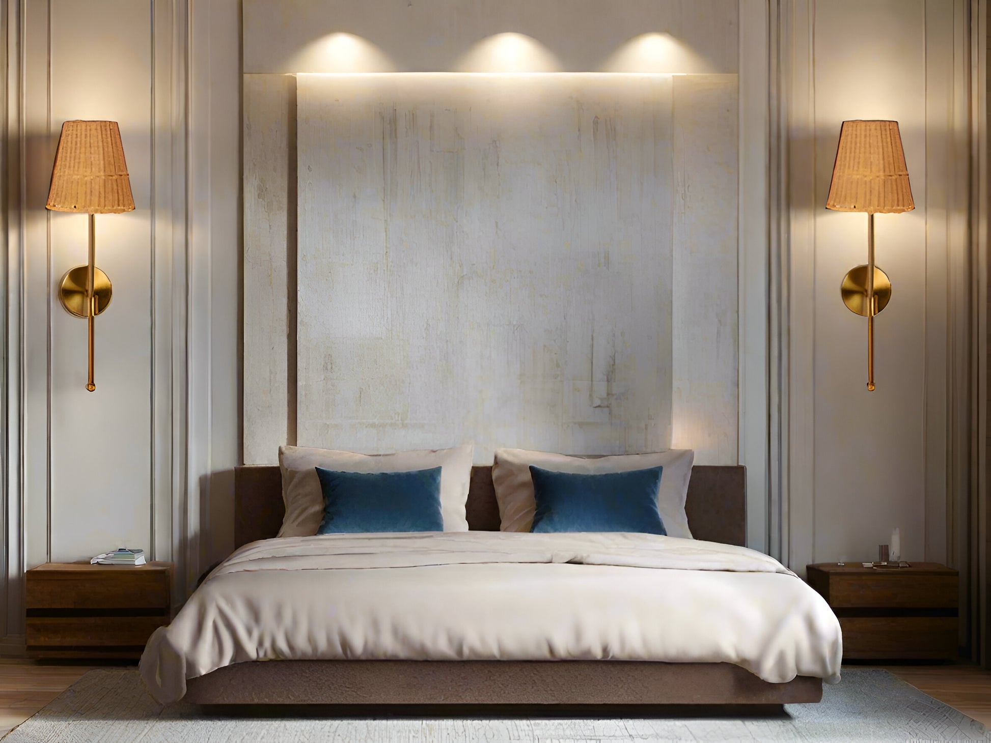 Bamboo Wall Light For Living Room | Rattan Wall Lamp - Inaya - Akway Lighting > Wall Lamps & Sconces (Image 4)