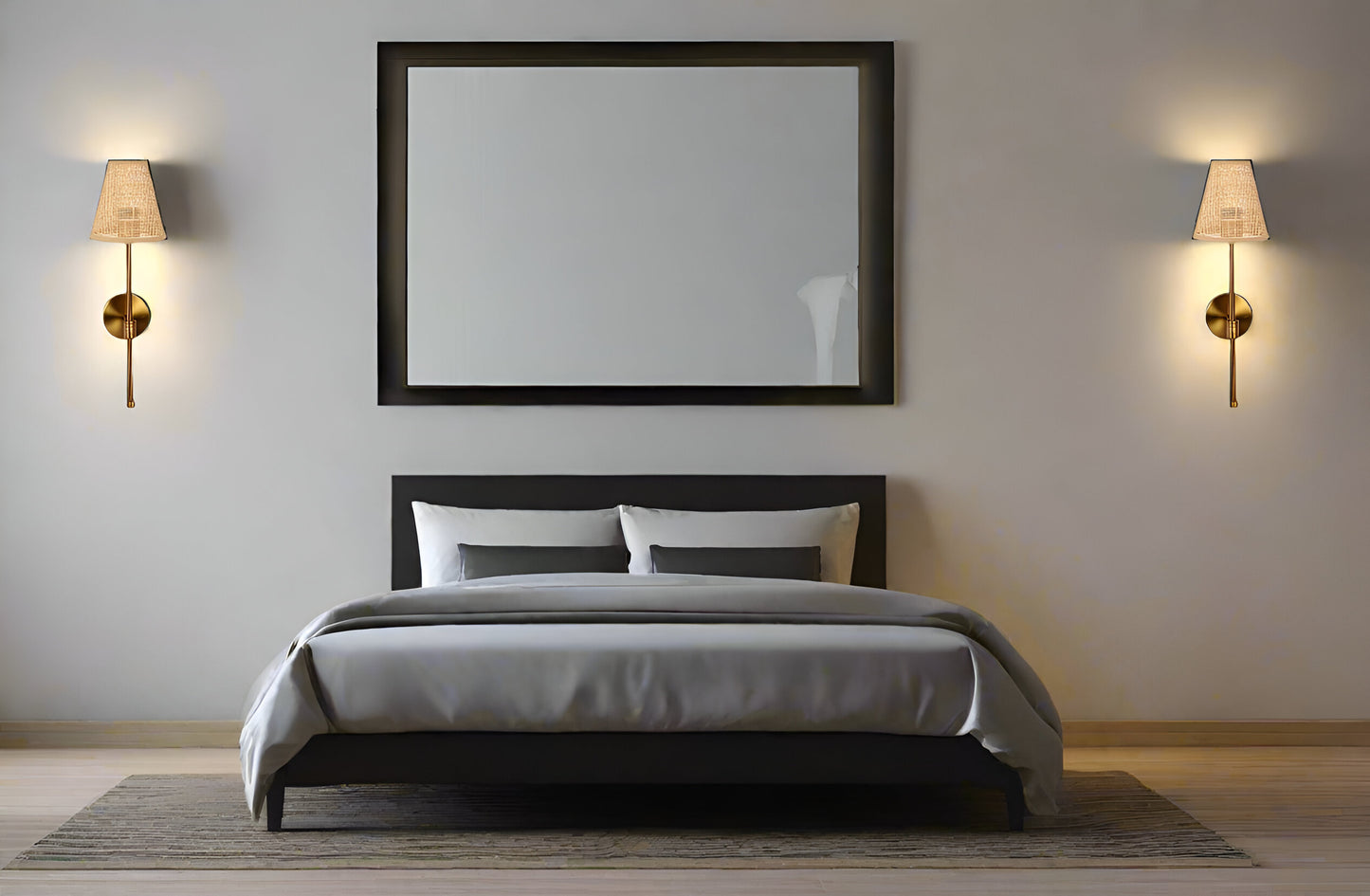 Bamboo Wall Lamp For Living Room | Rattan Wall Light - Kensley - Akway Lighting > Wall Lamps & Sconces (Image 4)