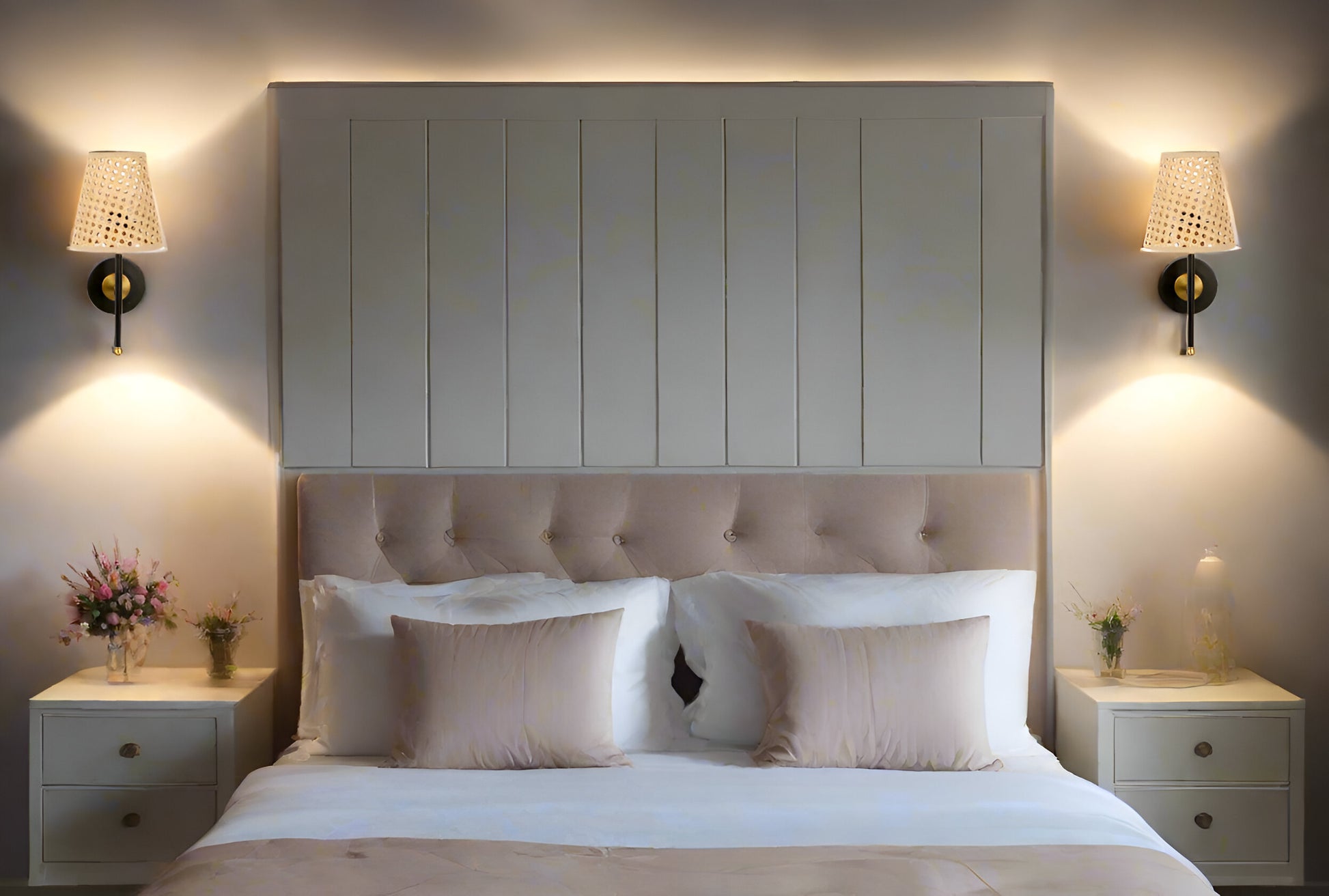 Rattan Wall Lamp For Living Room | Bamboo Wall Light - Ishani - Akway Lighting > Wall Lamps & Sconces (Image 4)