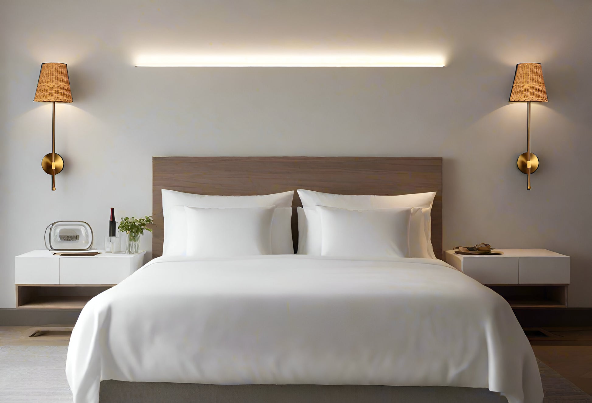 Cane Wall Light For Living Room | Bamboo Wall Lamp - Isha - Akway Lighting > Wall Lamps & Sconces (Image 4)