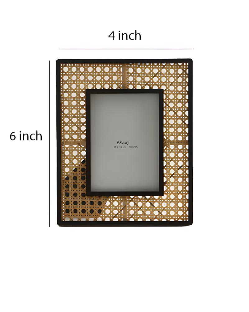 Rattan Photo Frame | Cane Photo Frame | Bamboo Photo Frame - Mahika