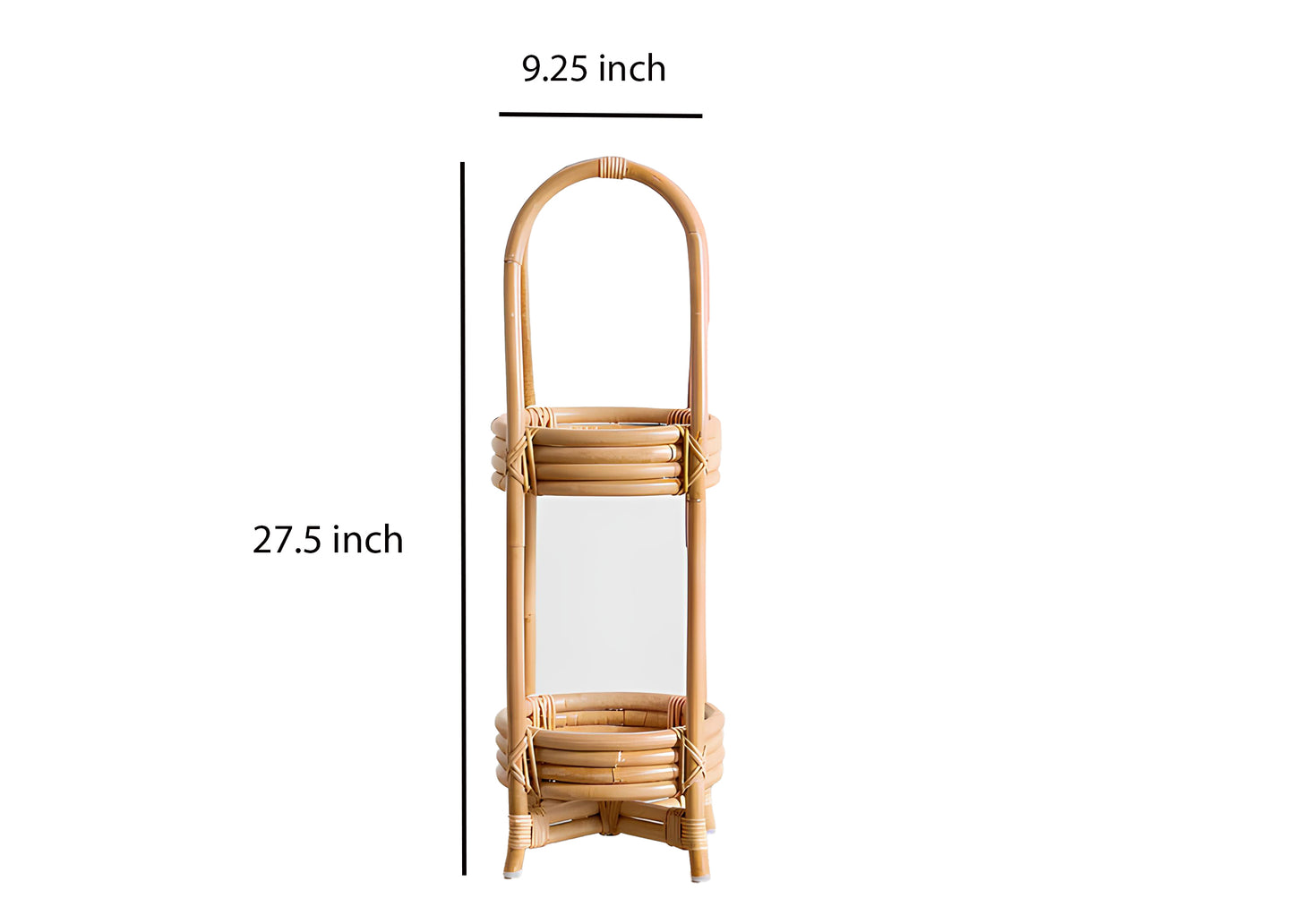 Rattan Plant Pots | Cane Flower Pots | Bamboo Planters - Kaia