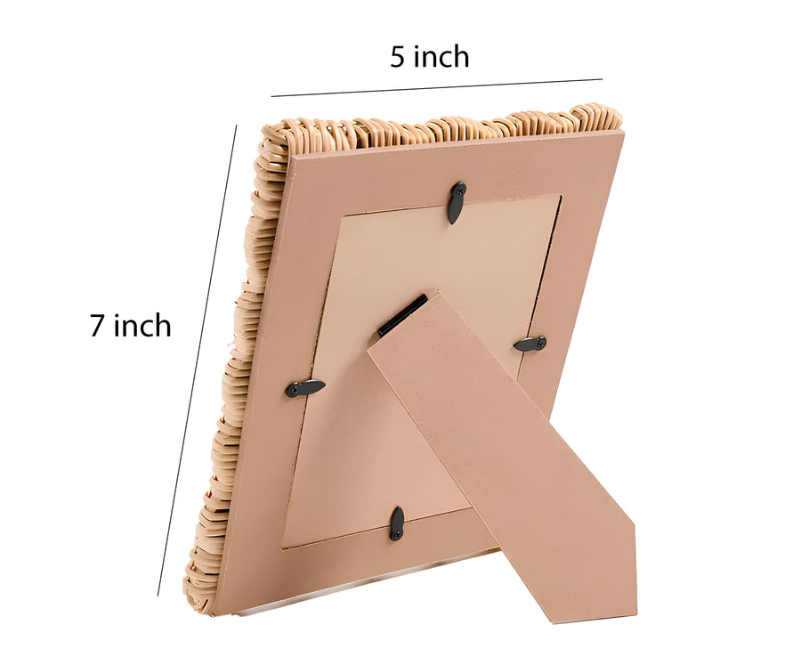 Rattan Photo Frame | Cane Photo Frame | Bamboo Photo Frame - Kashvi - Akway Uncategorized (Image 3)